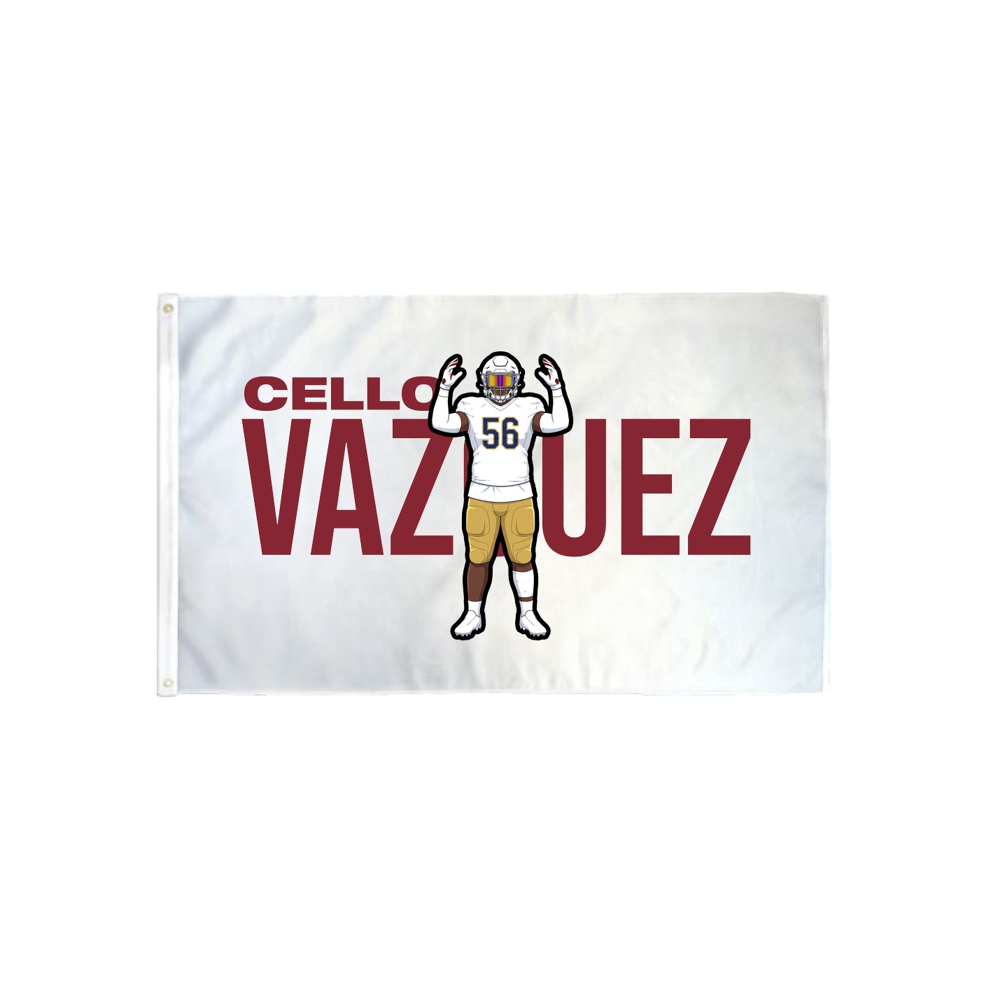 3x5 Flag — Player Name in Classic