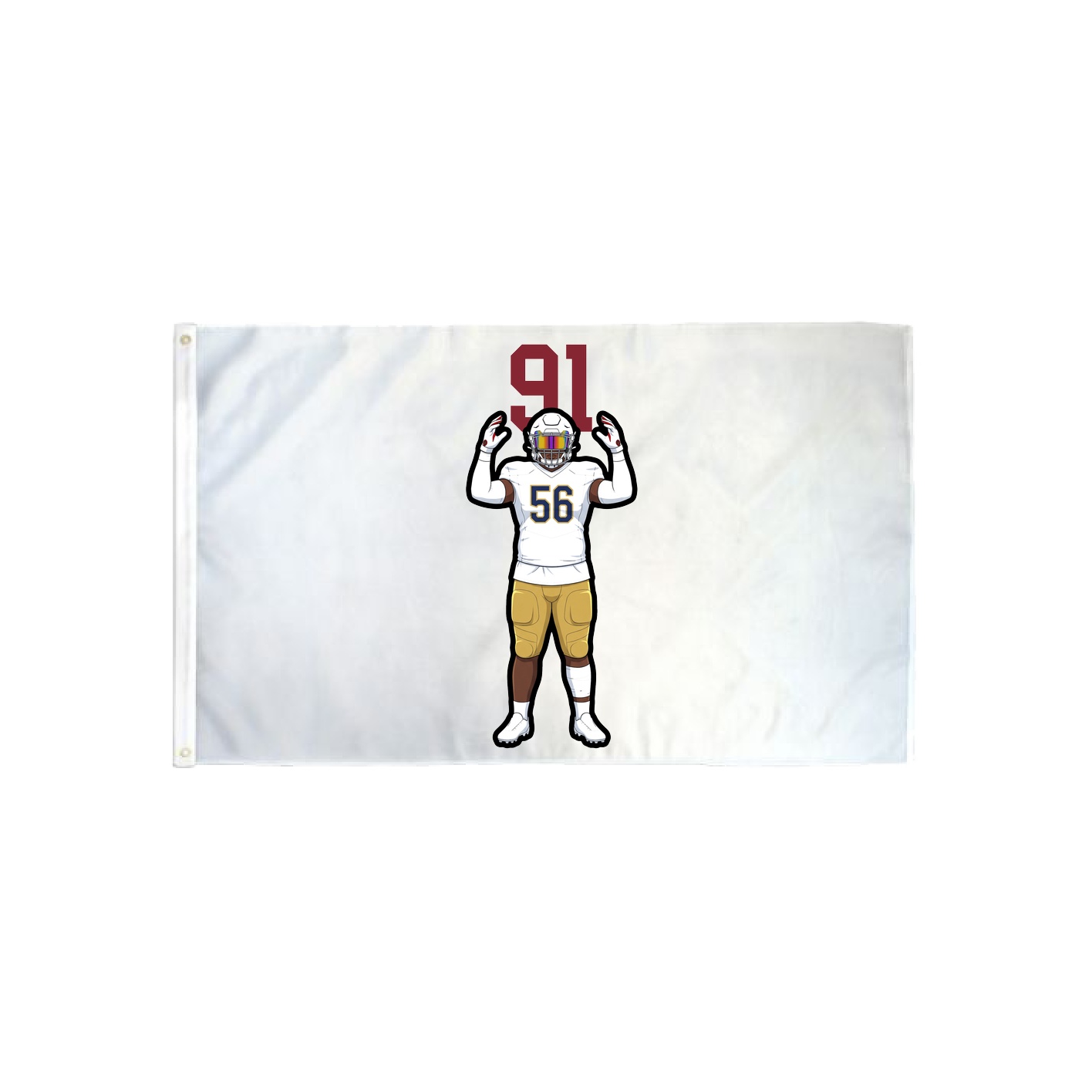 3x5 Flag — Number Top in Classic