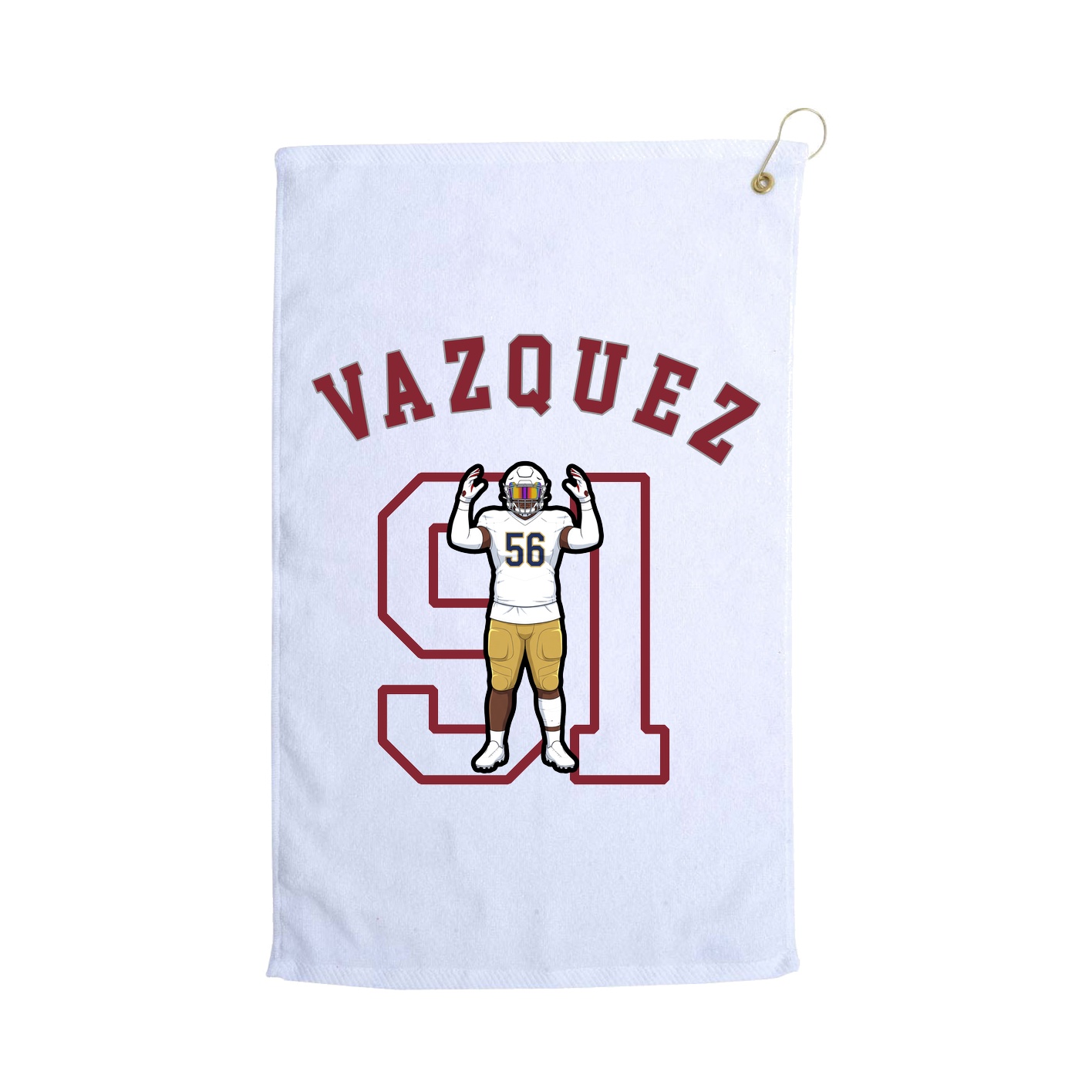 Golf Towel — Shirsey Arch in White