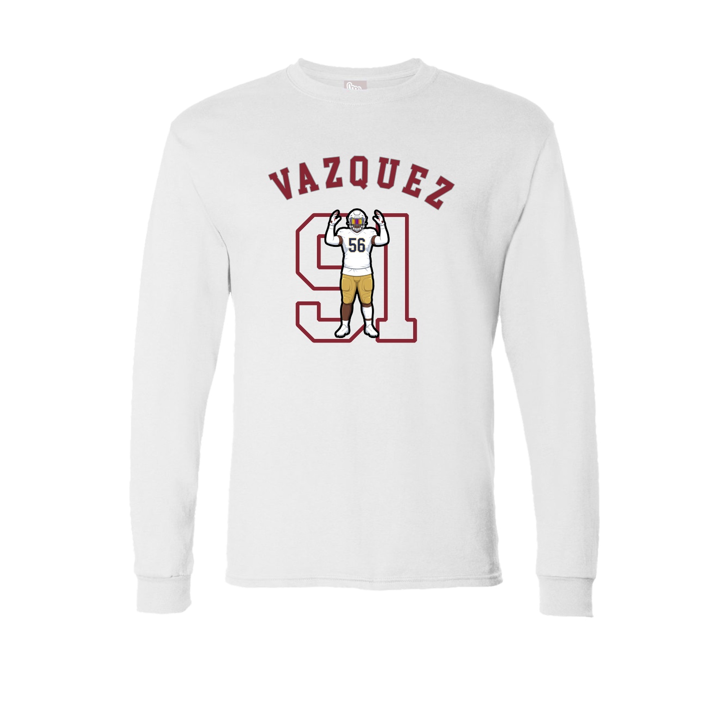 Long Sleeve Tee — Shirsey Arch in White