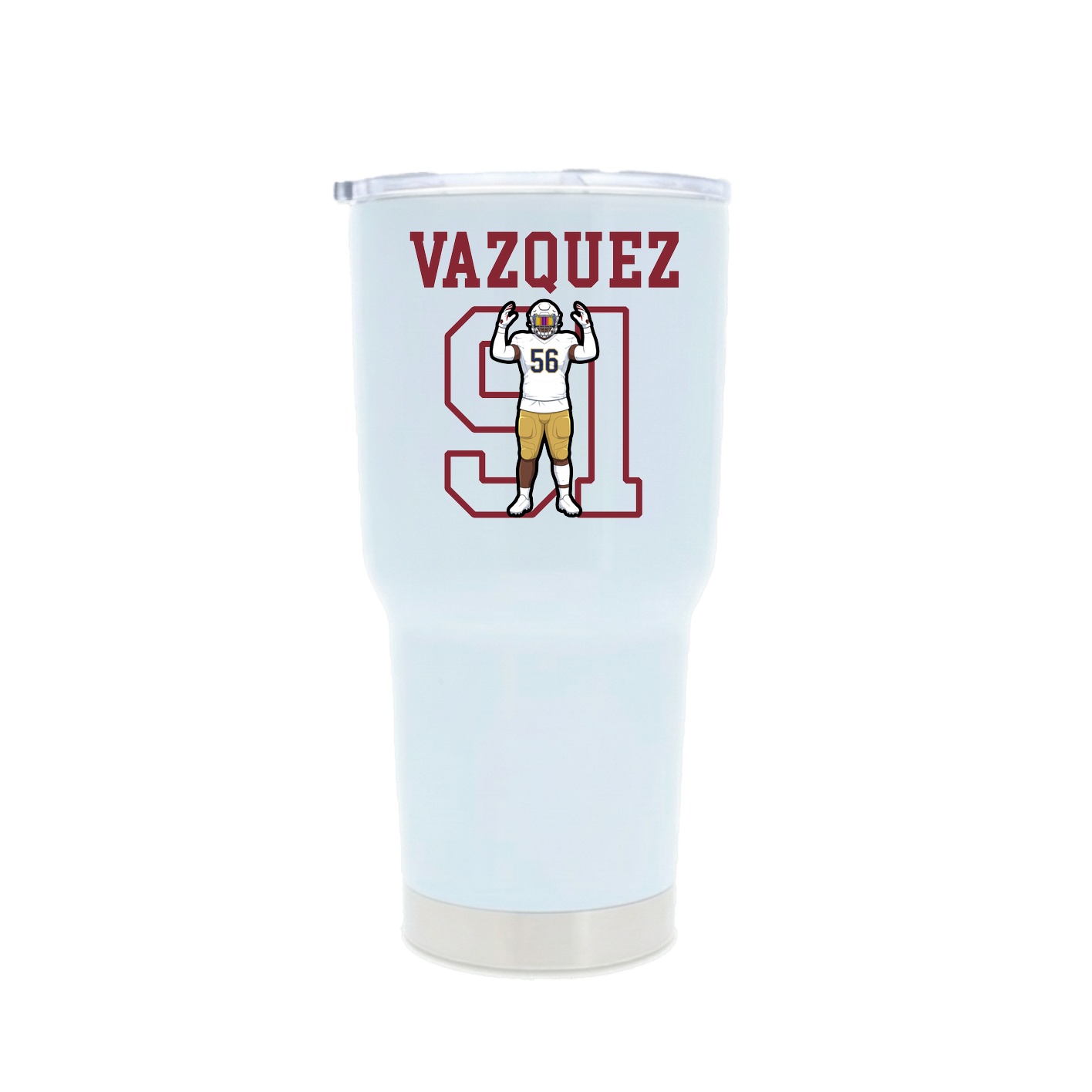 30oz Stainless Steel Tumbler — Shirsey in White