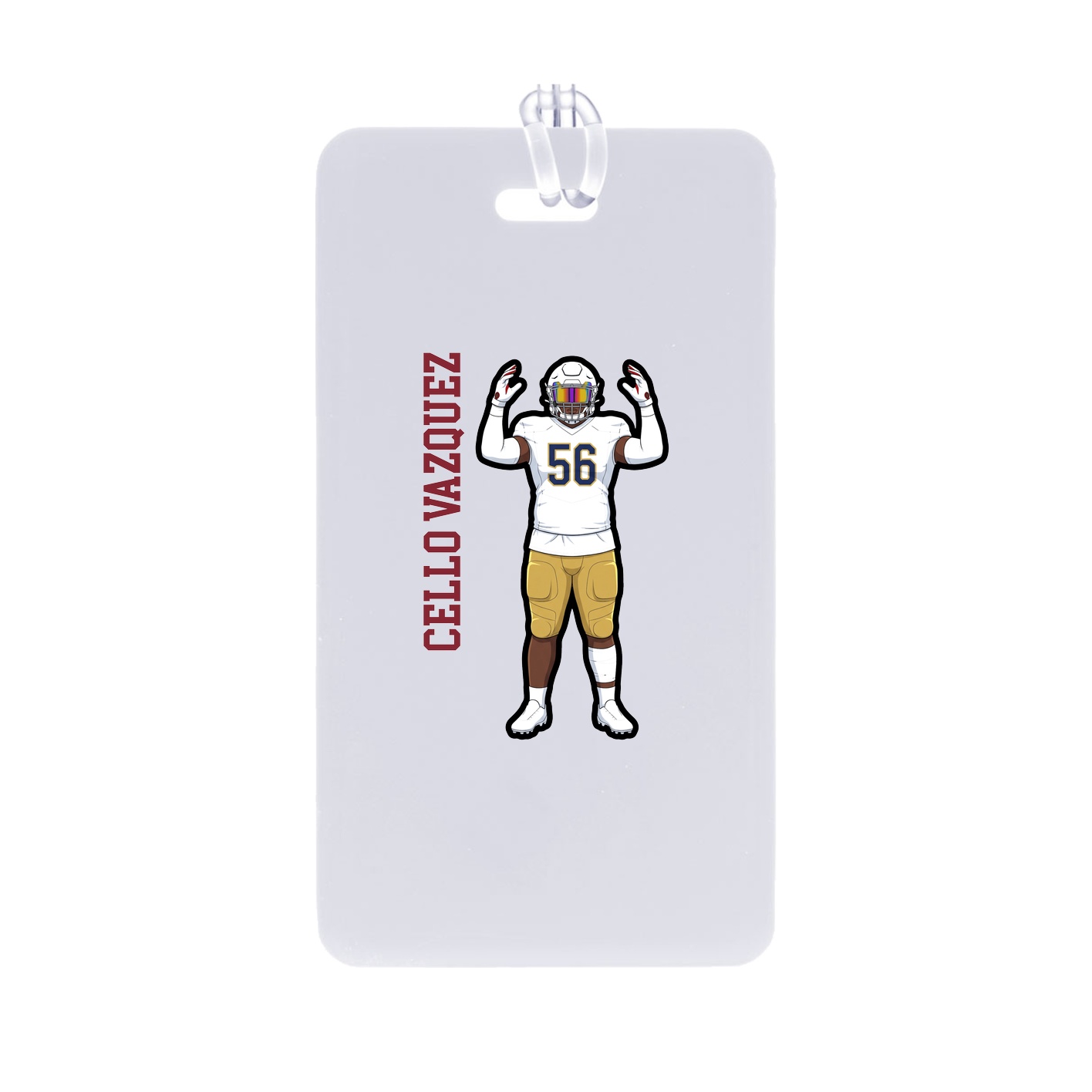 Bag Tag — Name Vertical in Classic