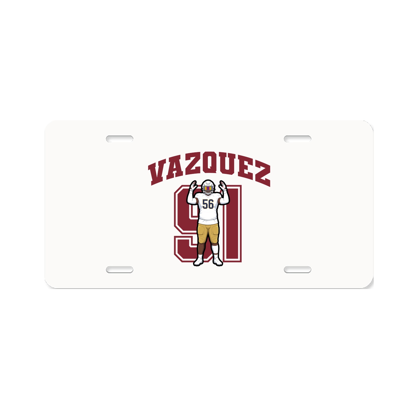 License Plate — Number in Classic