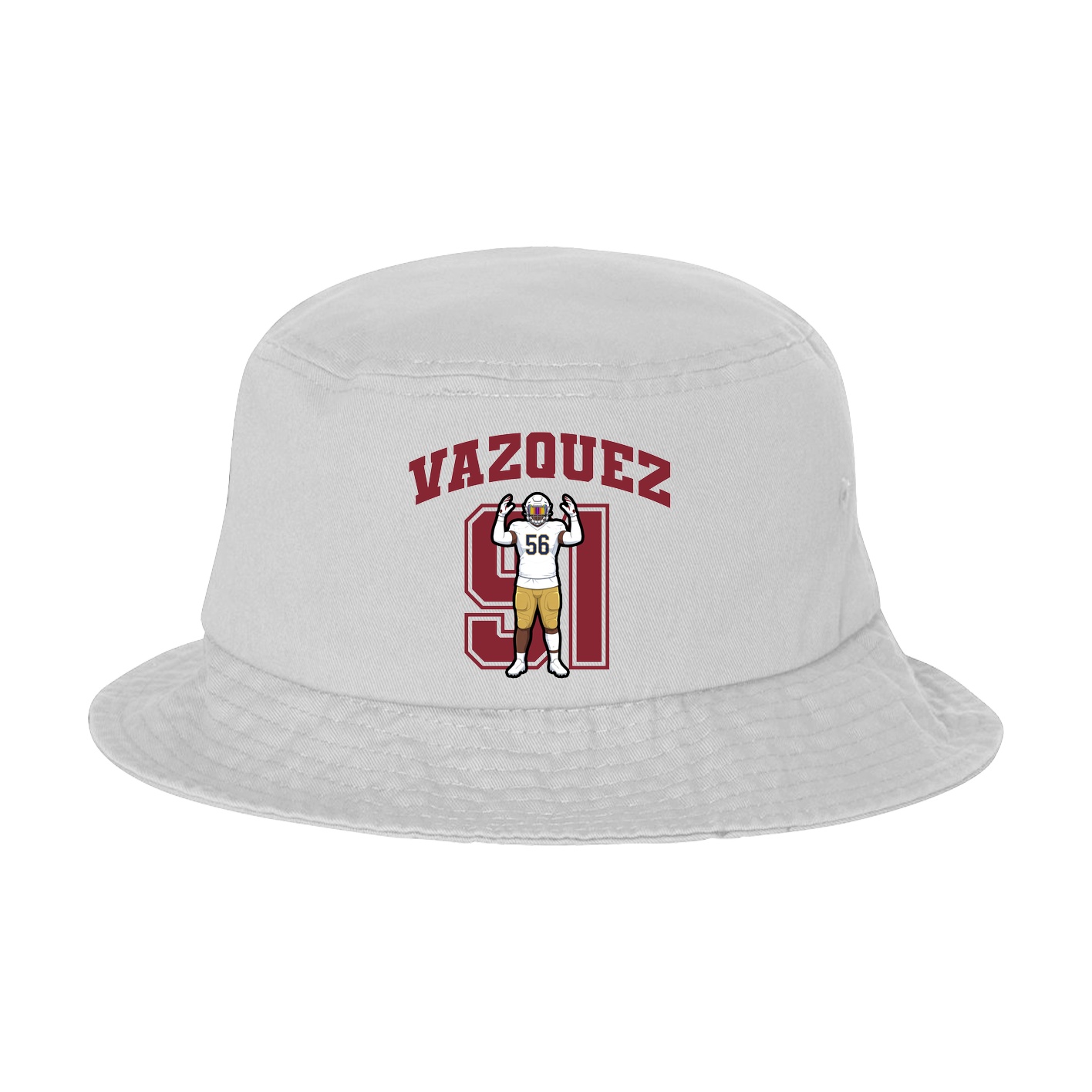 Bucket Cap — Number in White