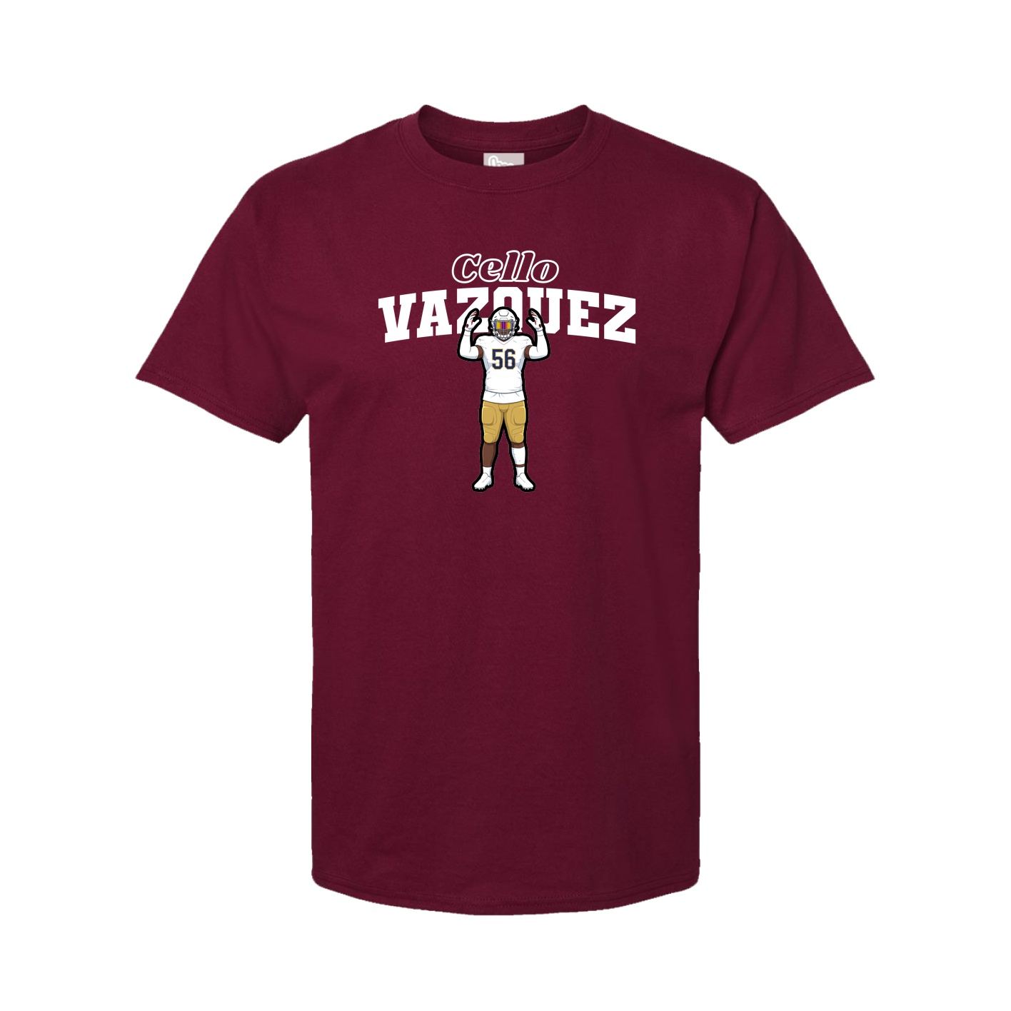 Youth Tee — Name Arch in Cardinal