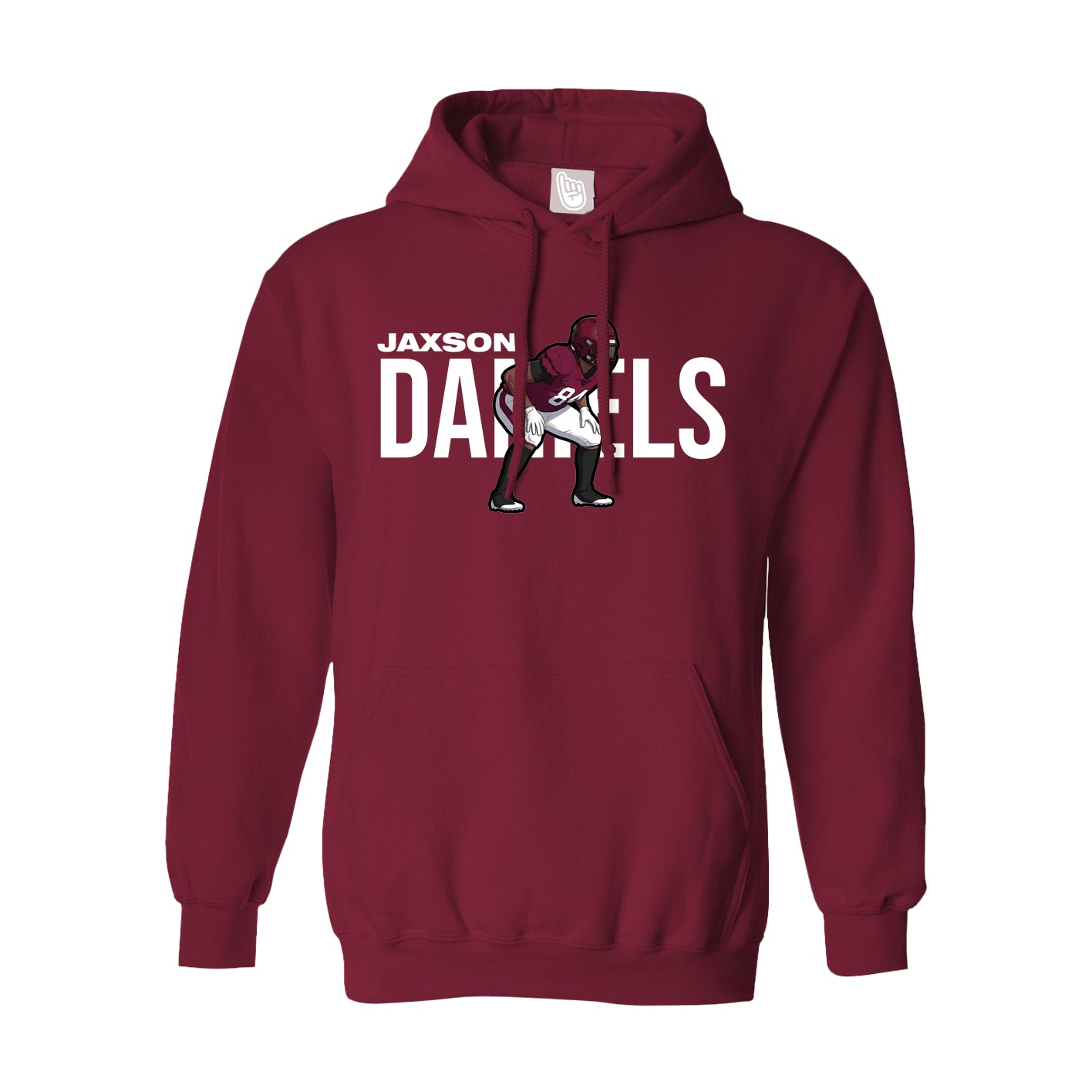 Hoodie — Player Name in Cardinal