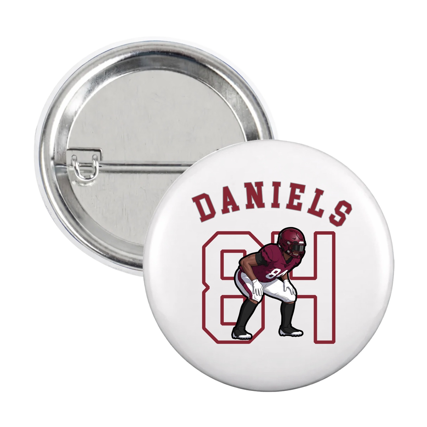 Game Day Button — Shirsey Arch in White