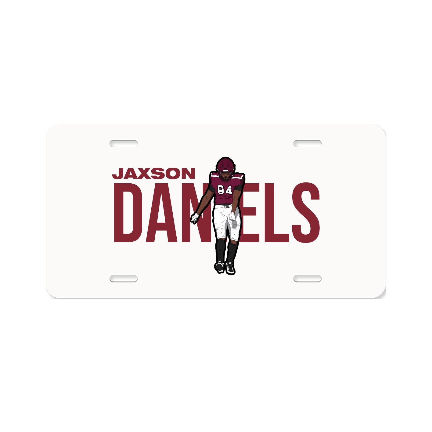 License Plate — Player Name in Classic