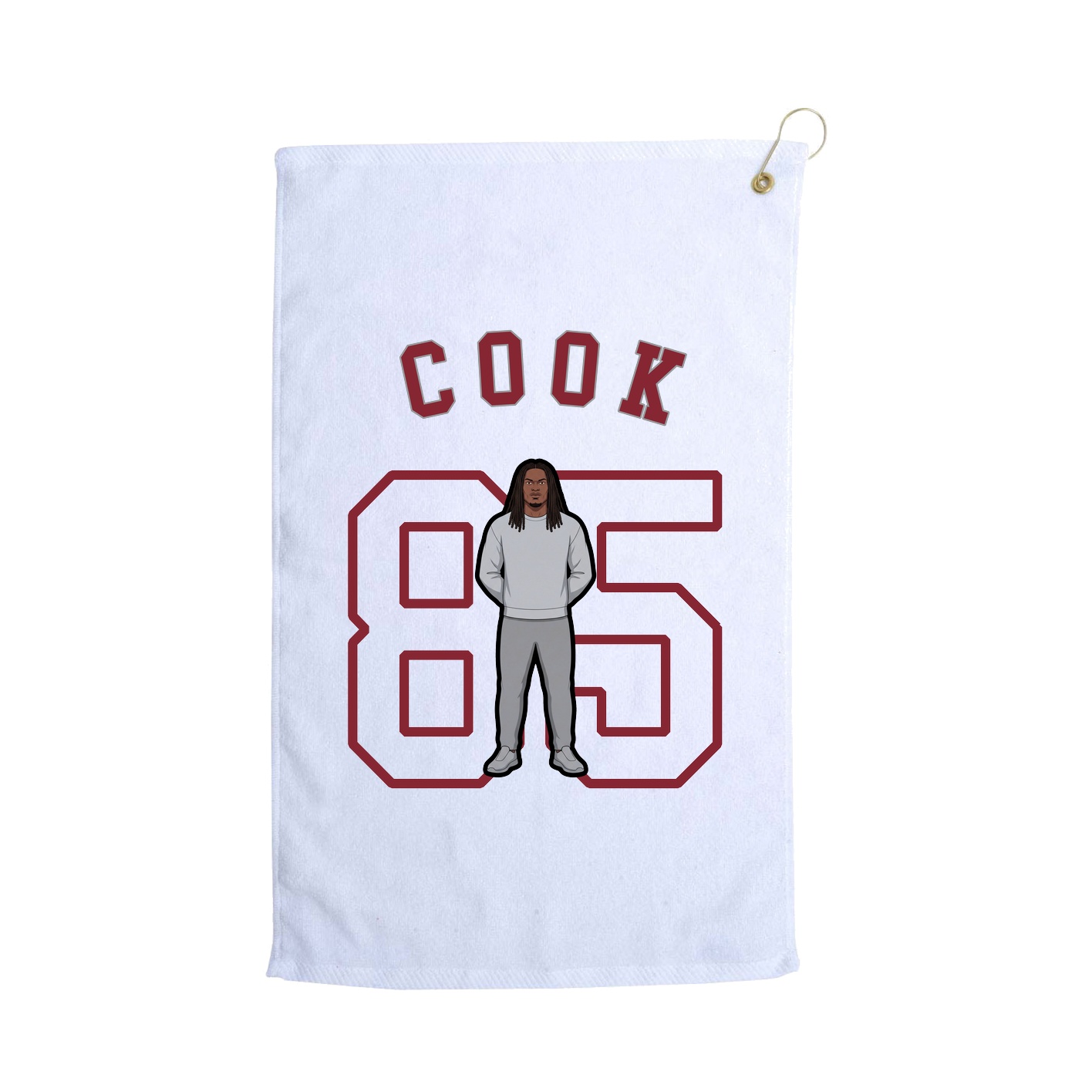 Golf Towel — Shirsey Arch in White