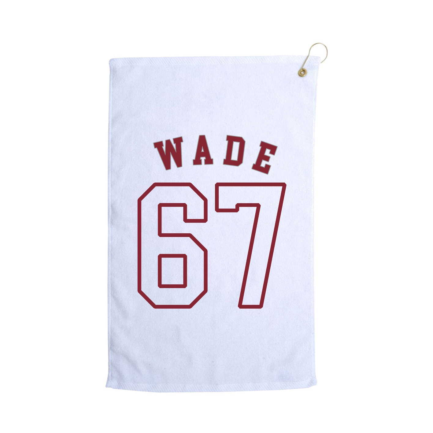 Golf Towel — Shirsey Arch in White