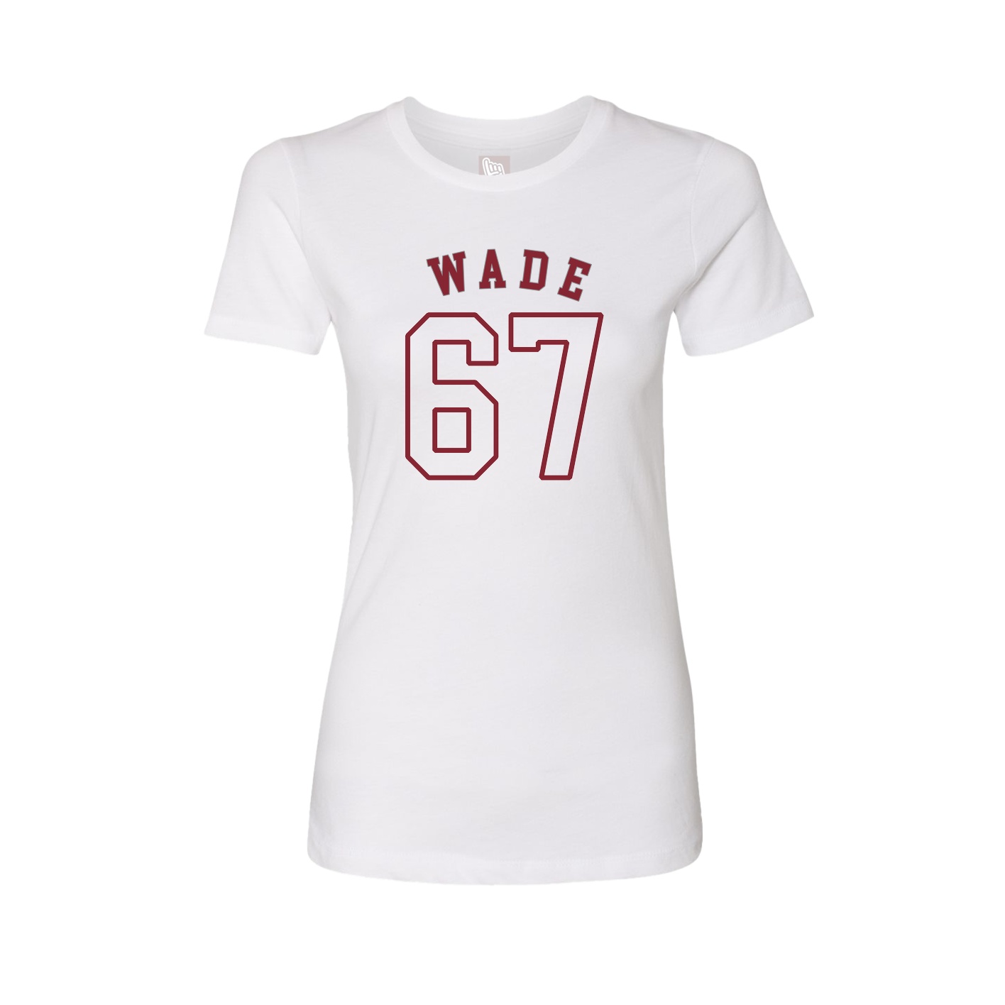 Fitted Women's Tee — Shirsey Arch in White