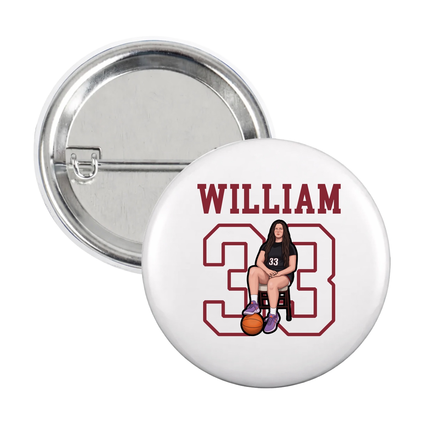 Game Day Button — Shirsey in White