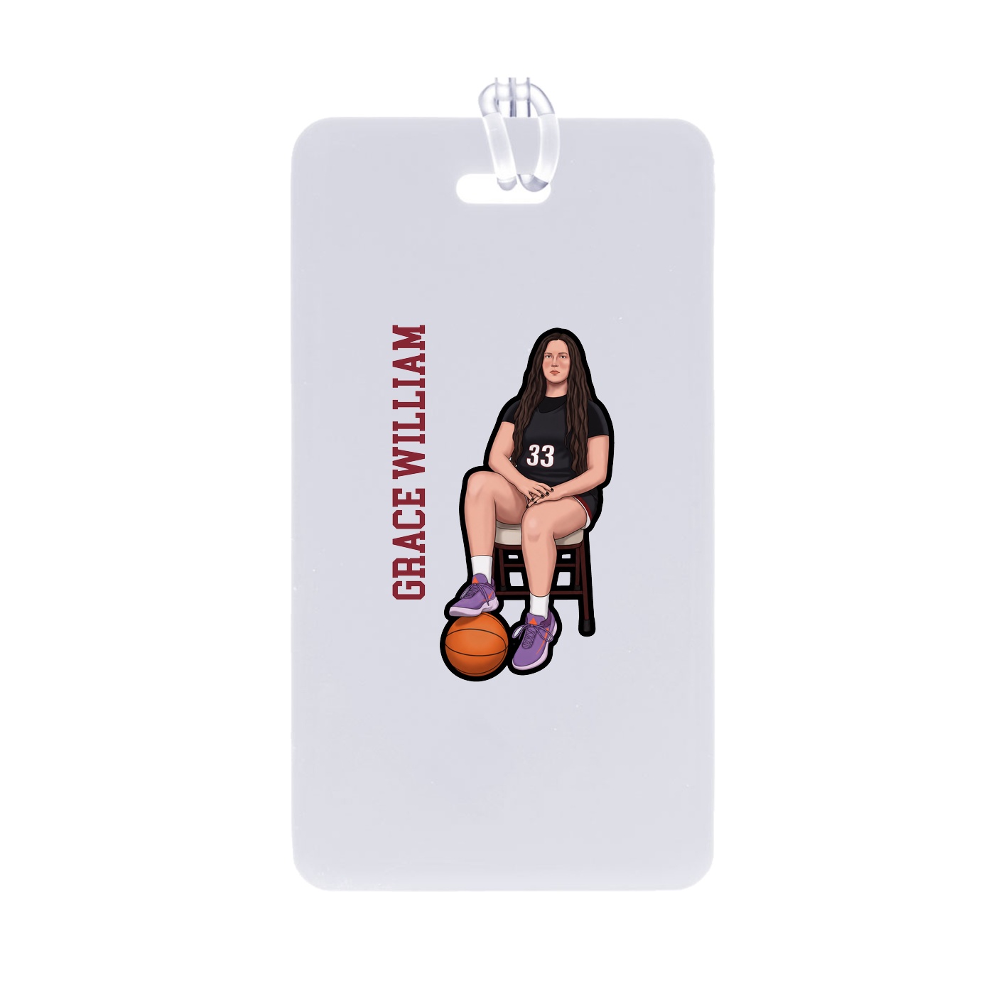 Bag Tag — Name Vertical in Classic