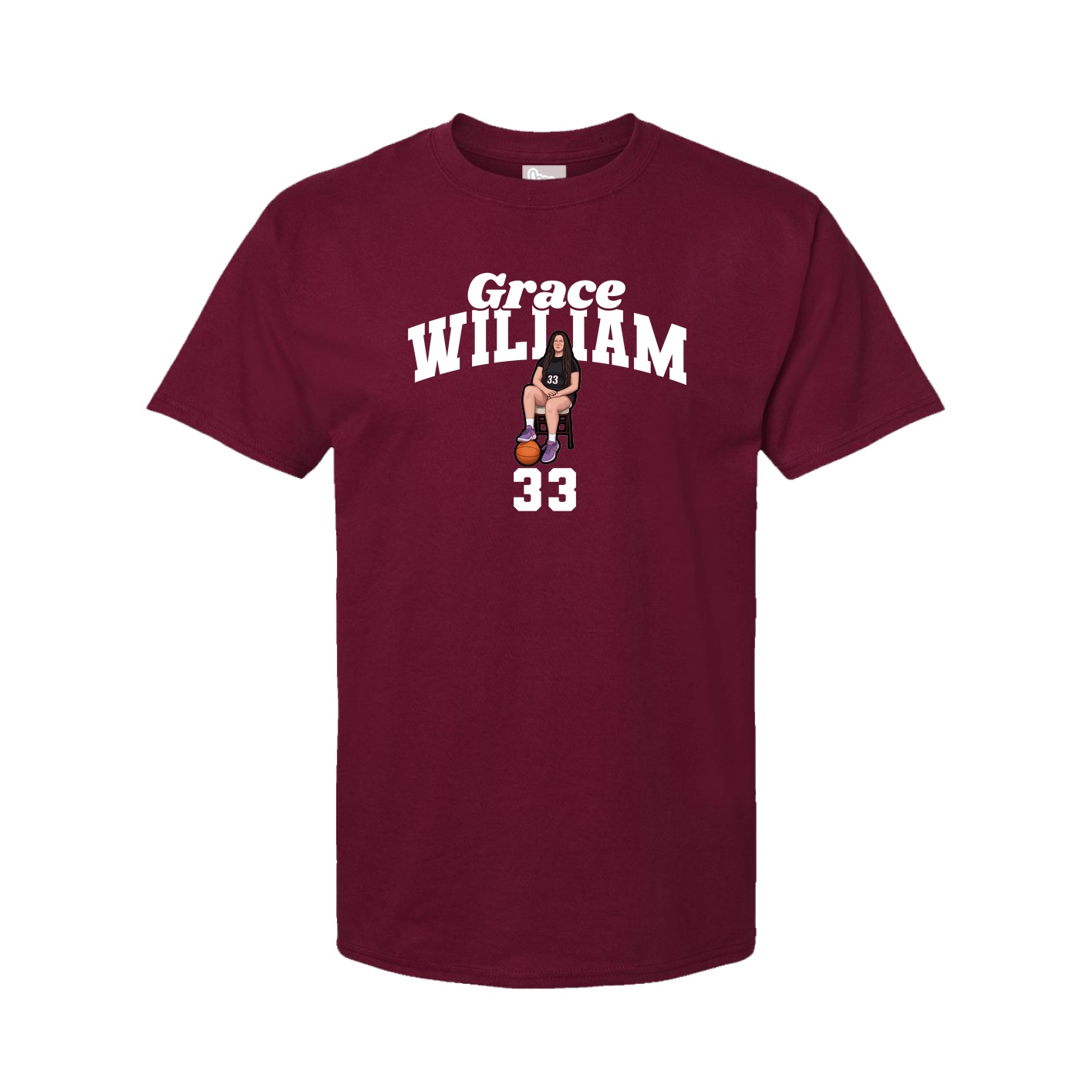 Youth Tee — Signature Arch in Cardinal