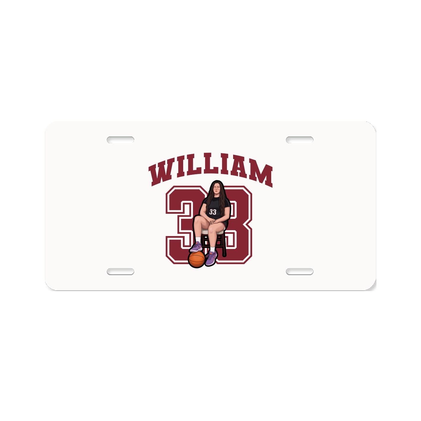 License Plate — Number in Classic