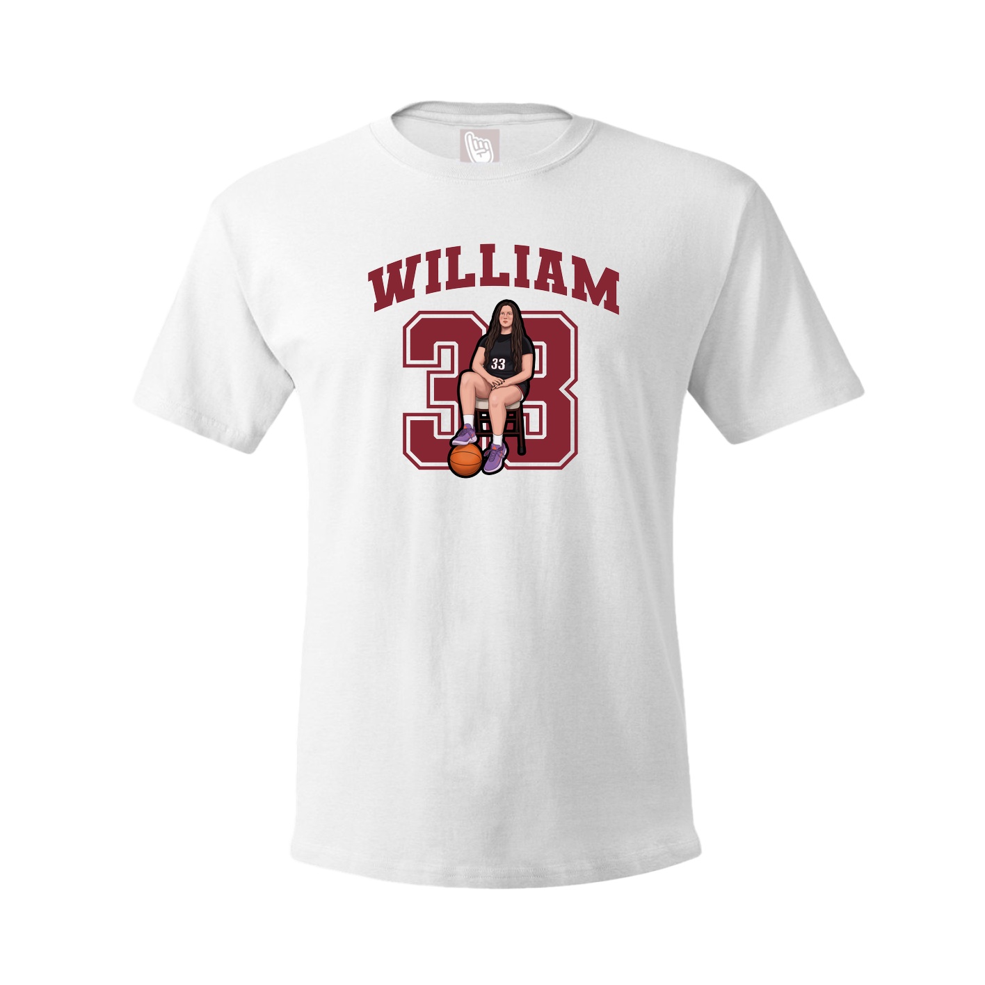 Tee — Number in White