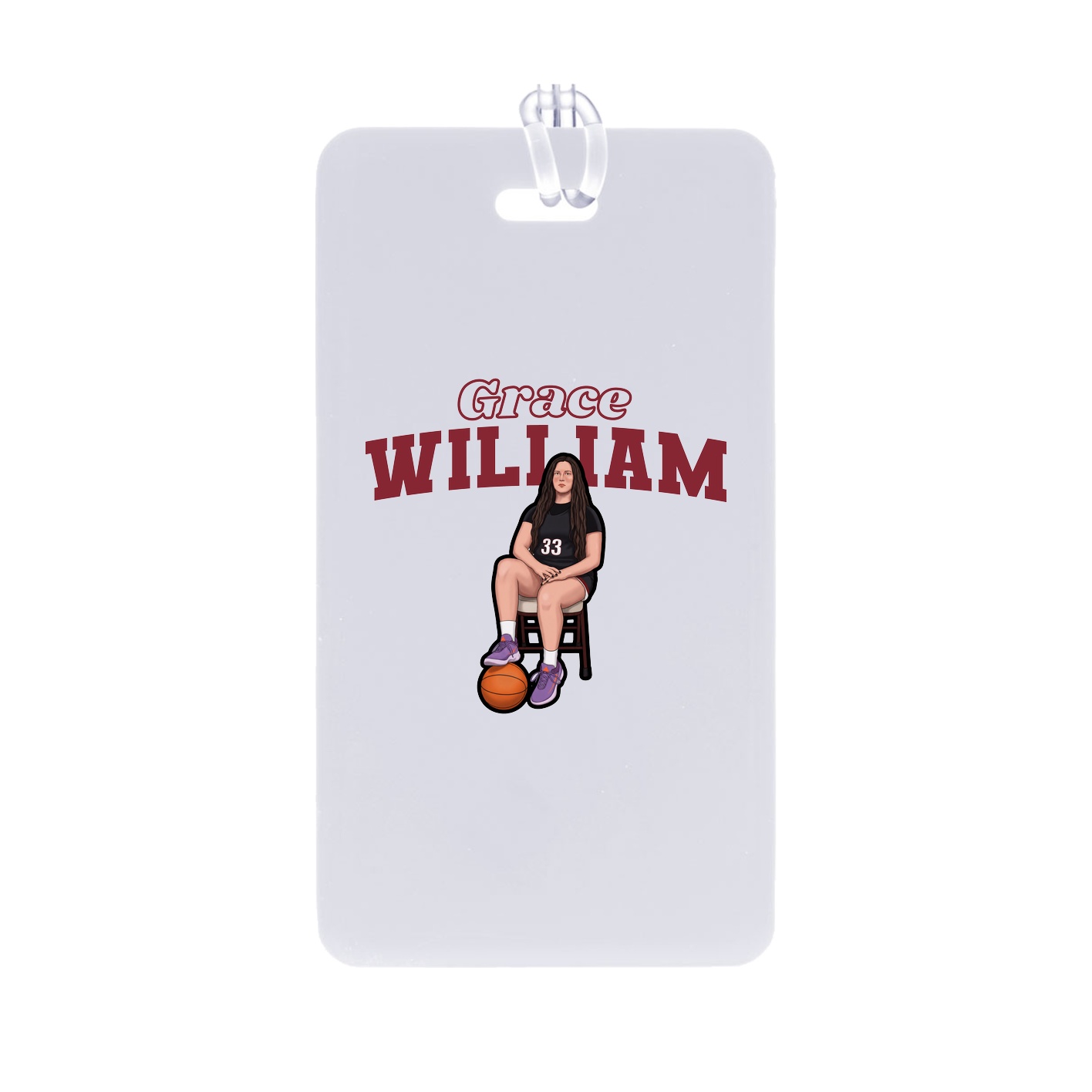 Bag Tag — Name Arch in Classic