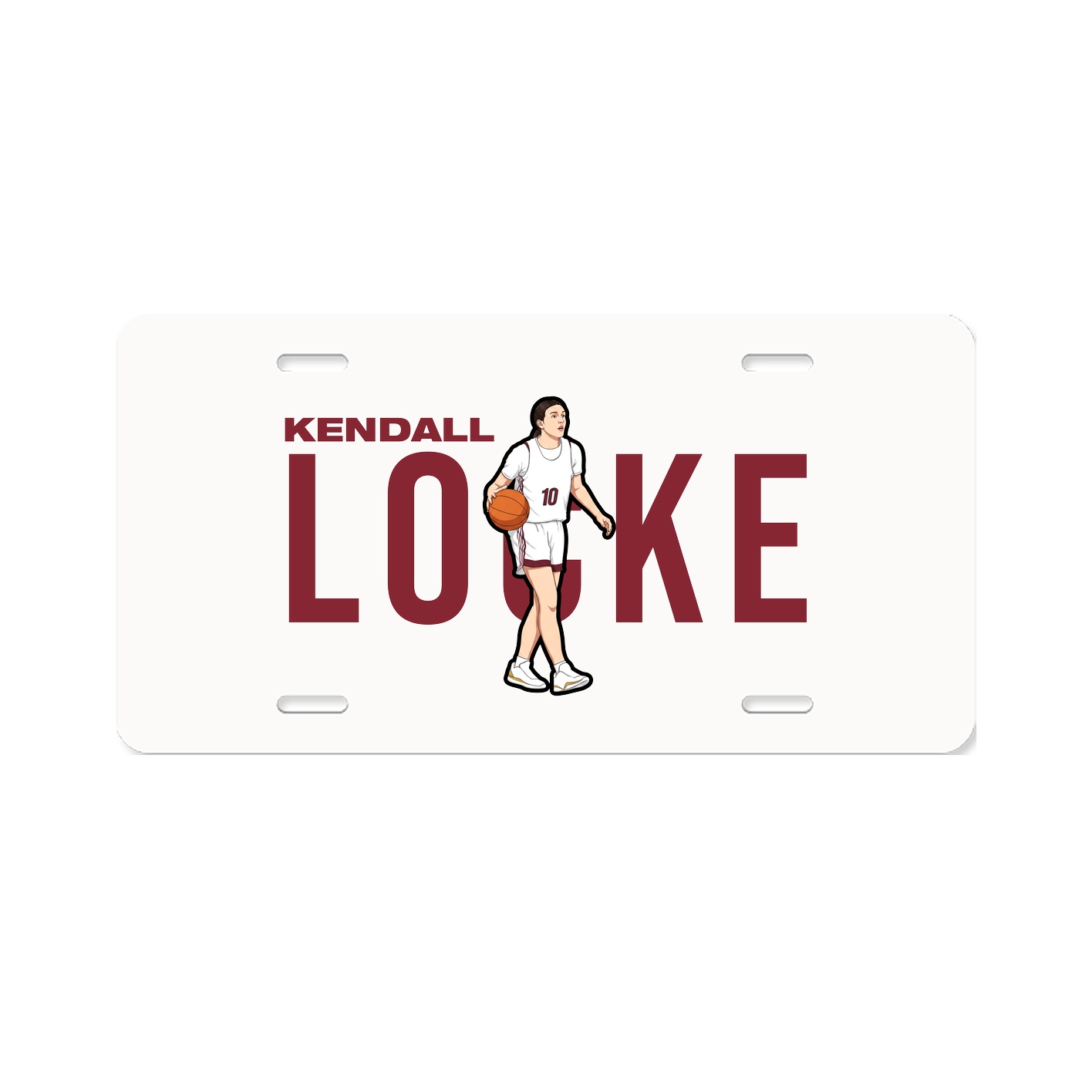 License Plate — Player Name in Classic