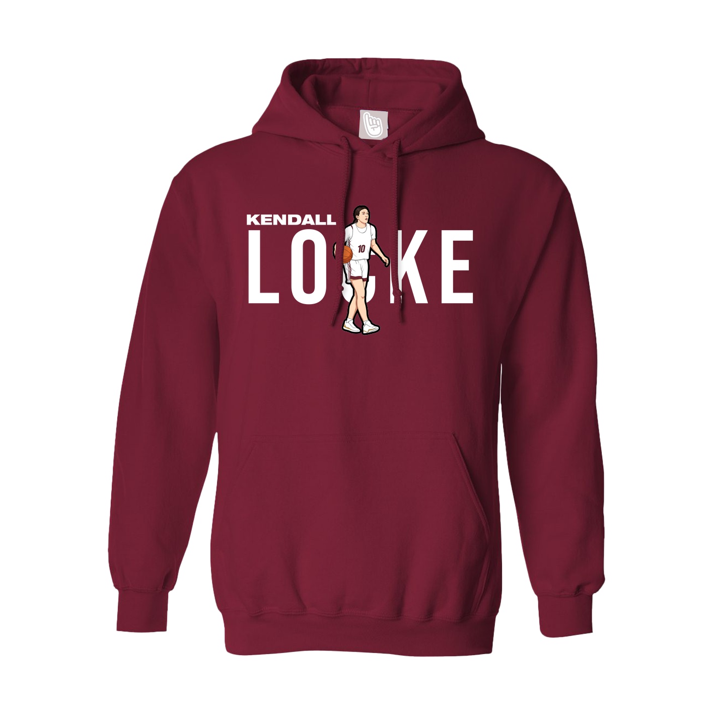 Hoodie — Player Name in Cardinal