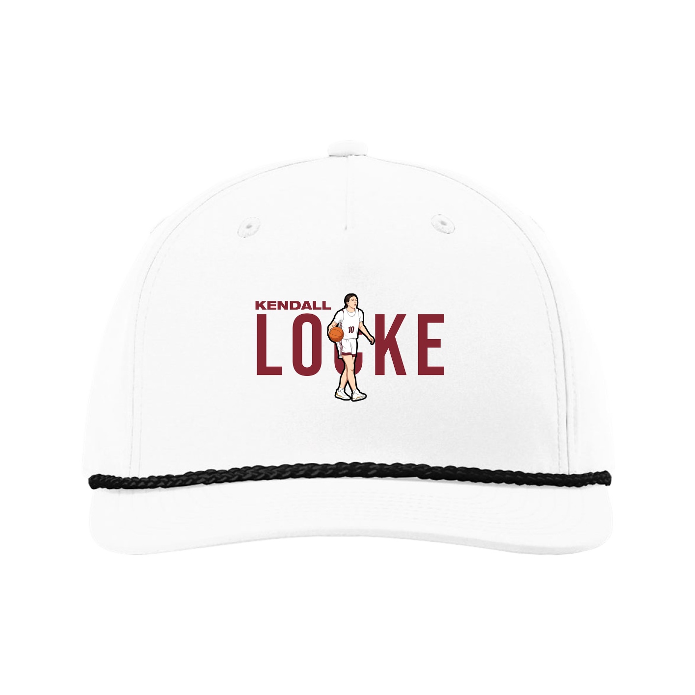 Five-Panel Classic Rope Cap — Player Name in White