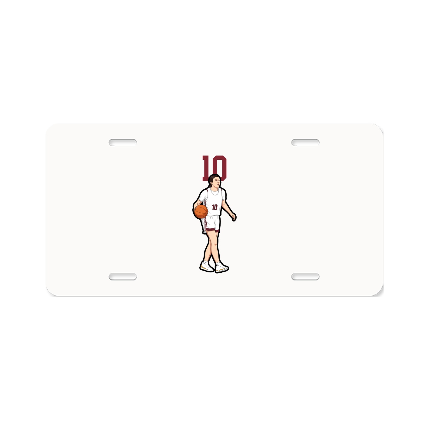 License Plate — Number Top in Classic