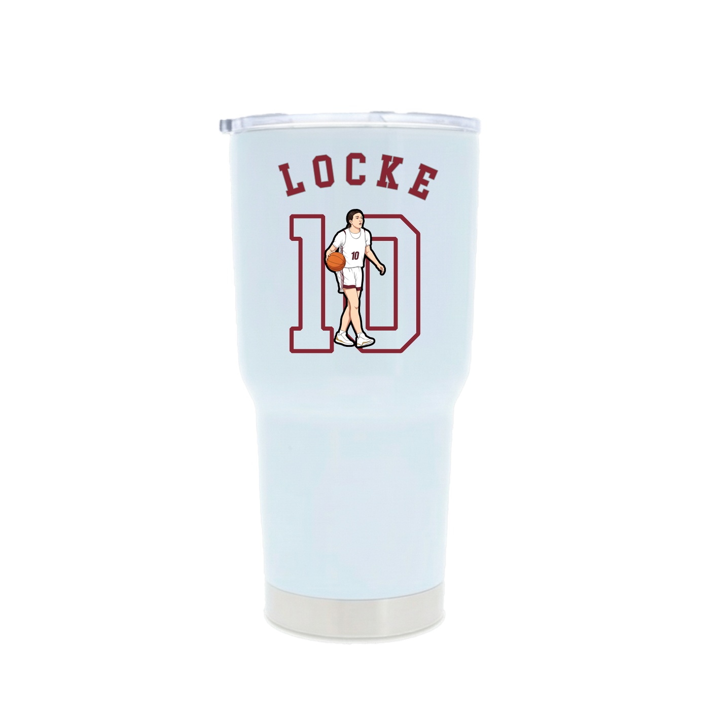 30oz Stainless Steel Tumbler — Shirsey Arch in White