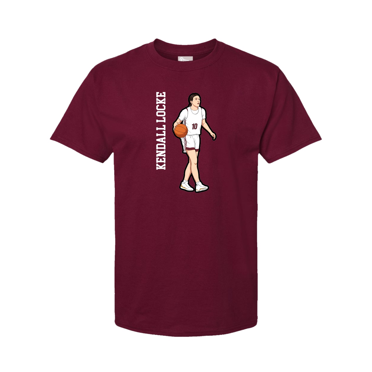 Tee — Name Vertical in Cardinal