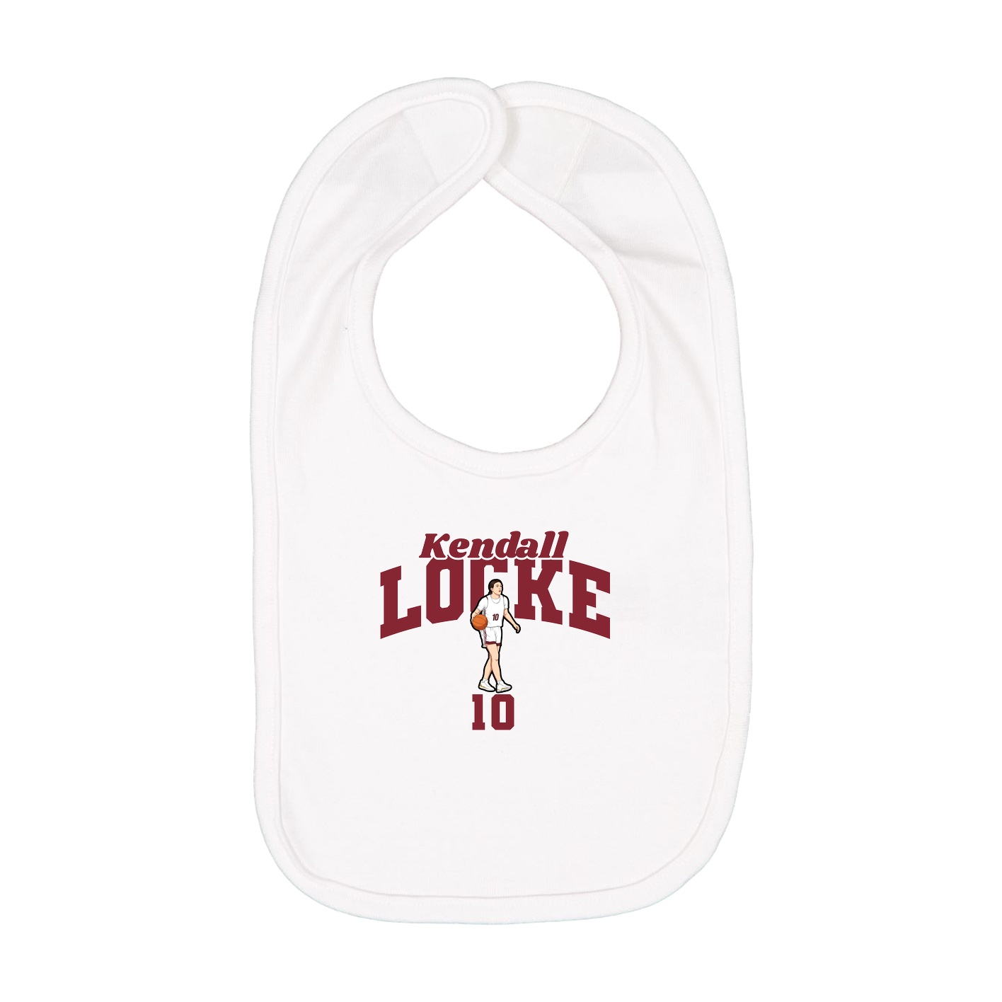 Infant Bib — Signature Arch in White