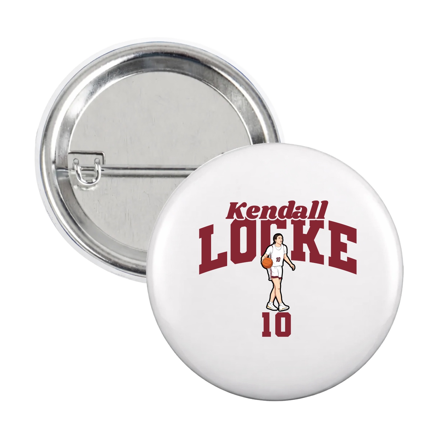 Game Day Button — Signature Arch in White