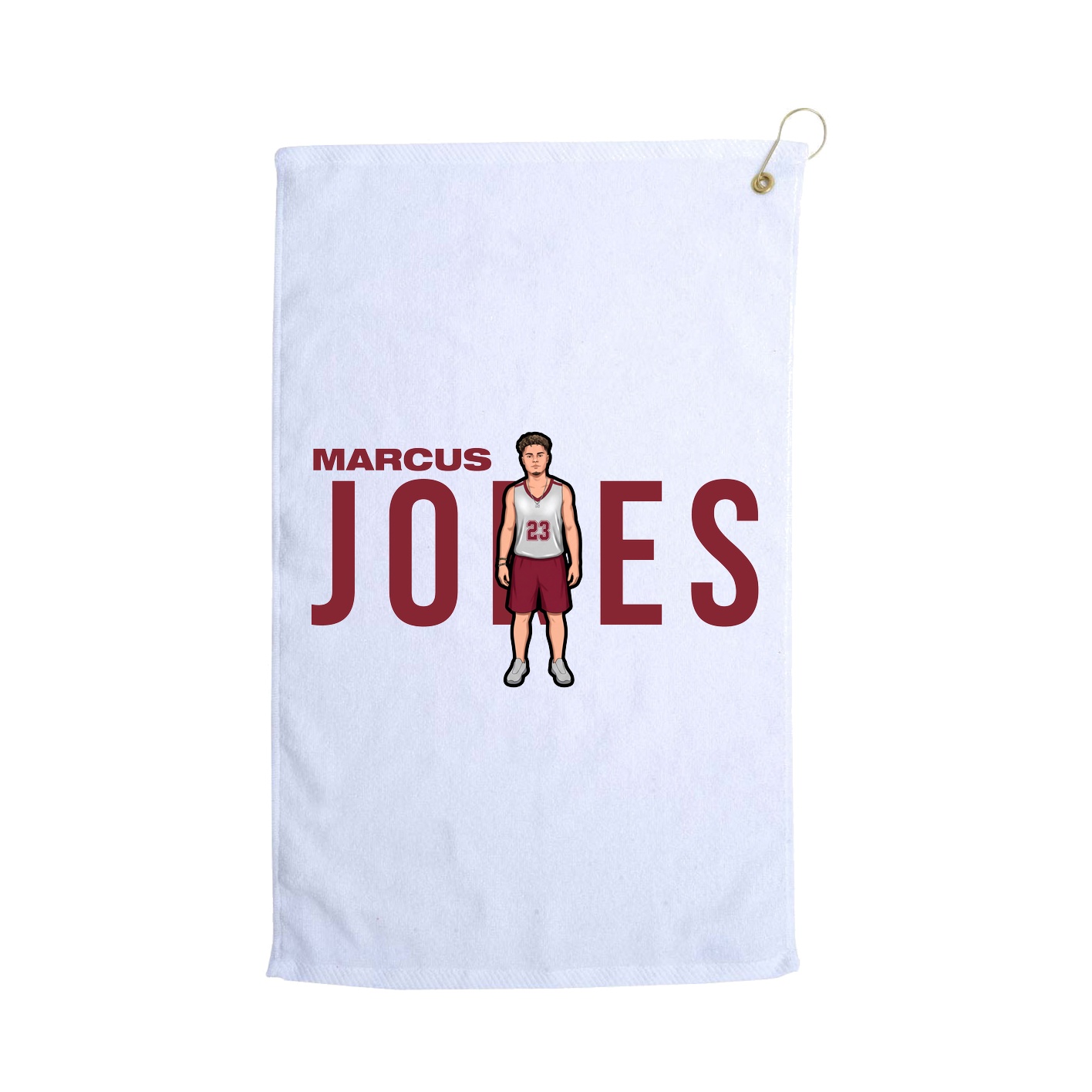 Golf Towel — Player Name in White