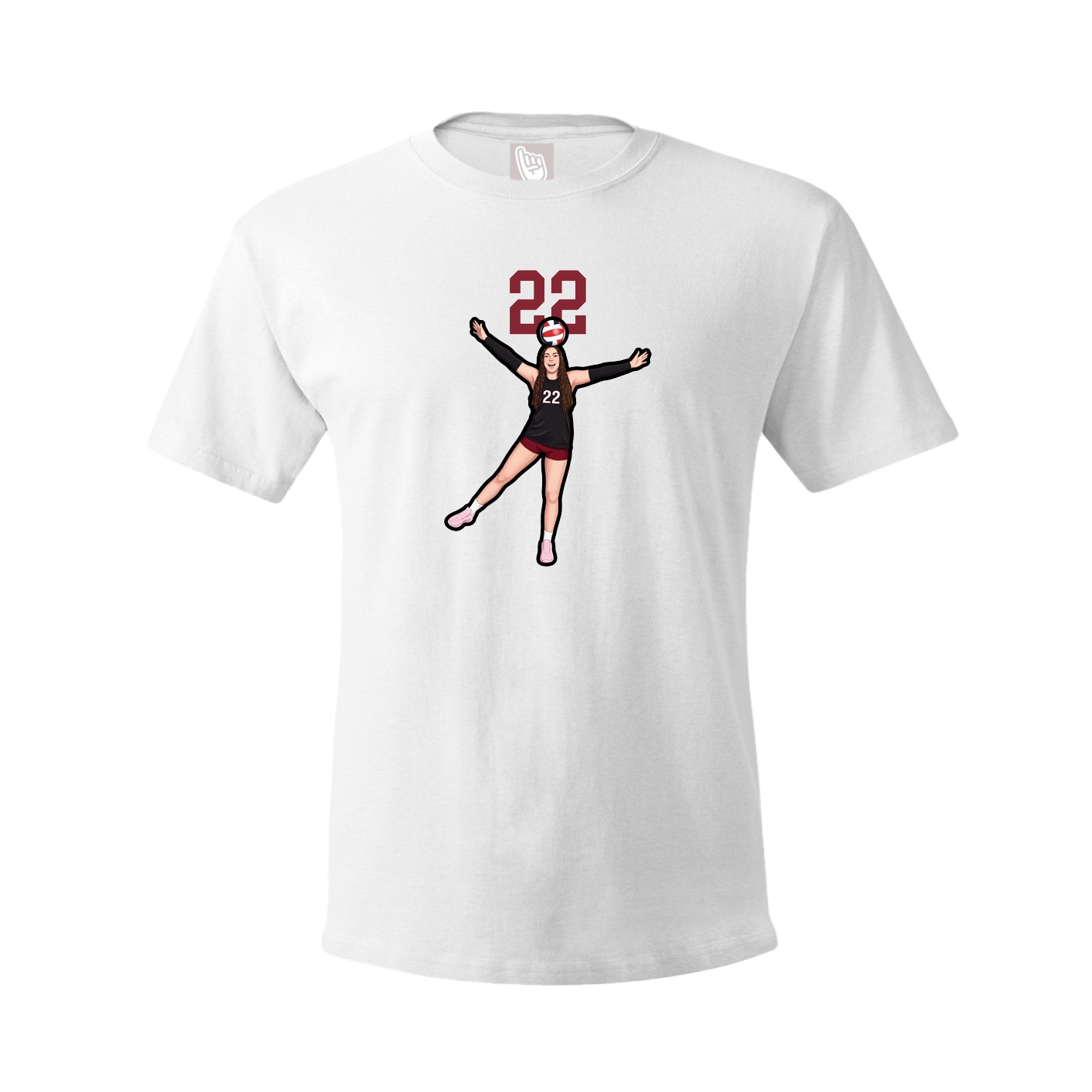 Tee — Number Top in White