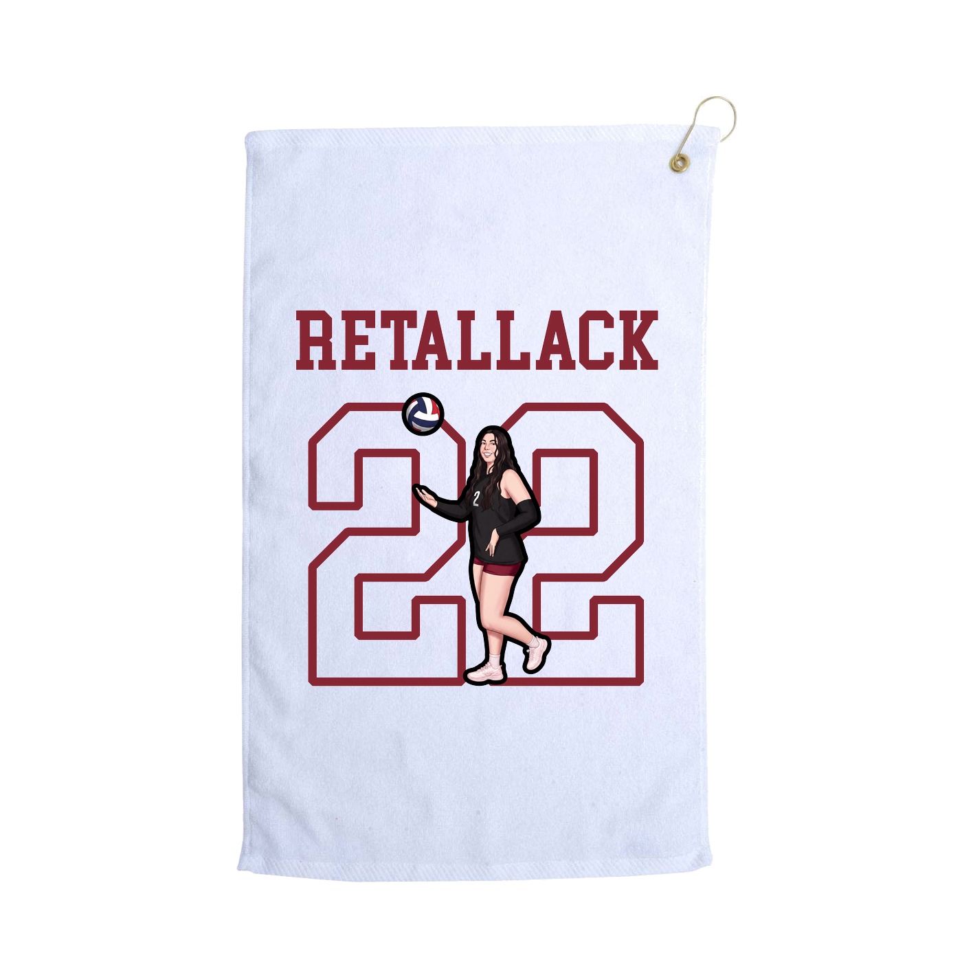 Golf Towel — Shirsey in White