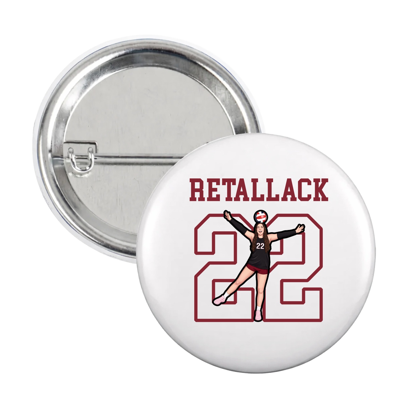 Game Day Button — Shirsey in White