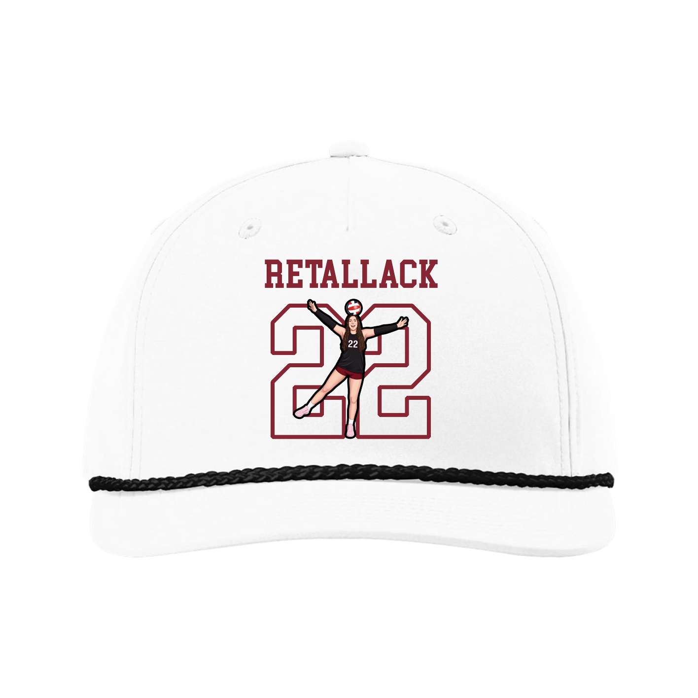 Five-Panel Classic Rope Cap — Shirsey in White