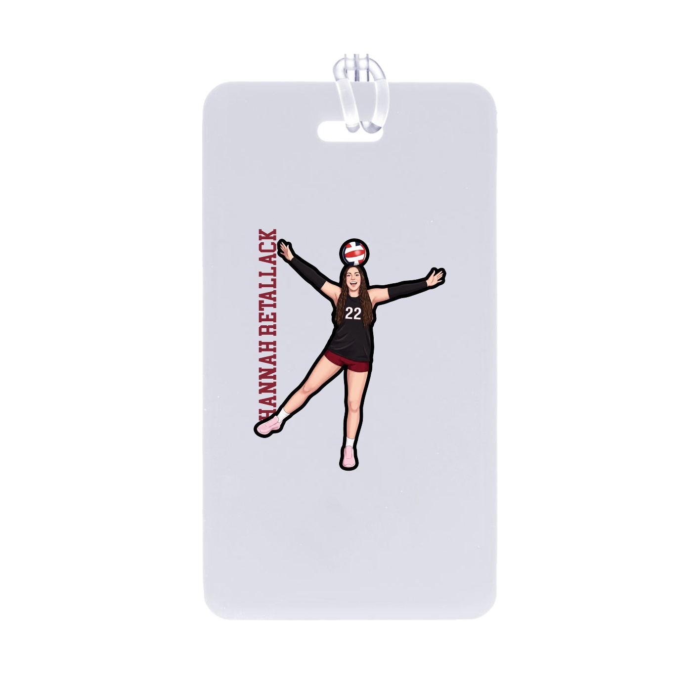 Bag Tag — Name Vertical in Classic