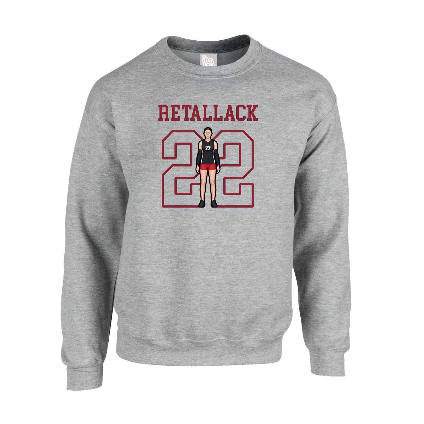 Fleece Crew — Shirsey in Grey