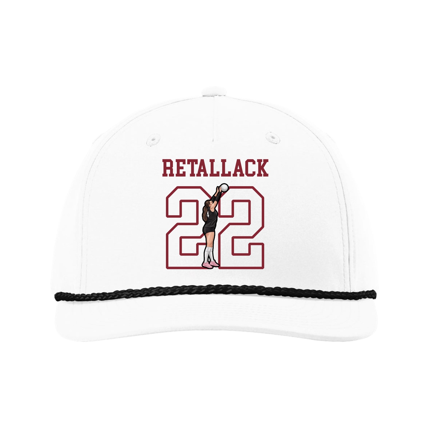 Five-Panel Classic Rope Cap — Shirsey in White