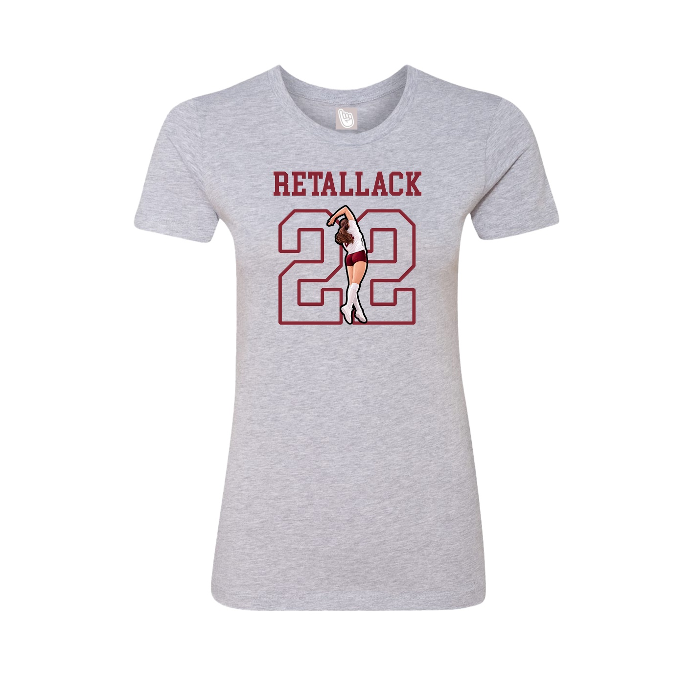 Fitted Women's Tee — Shirsey in Grey