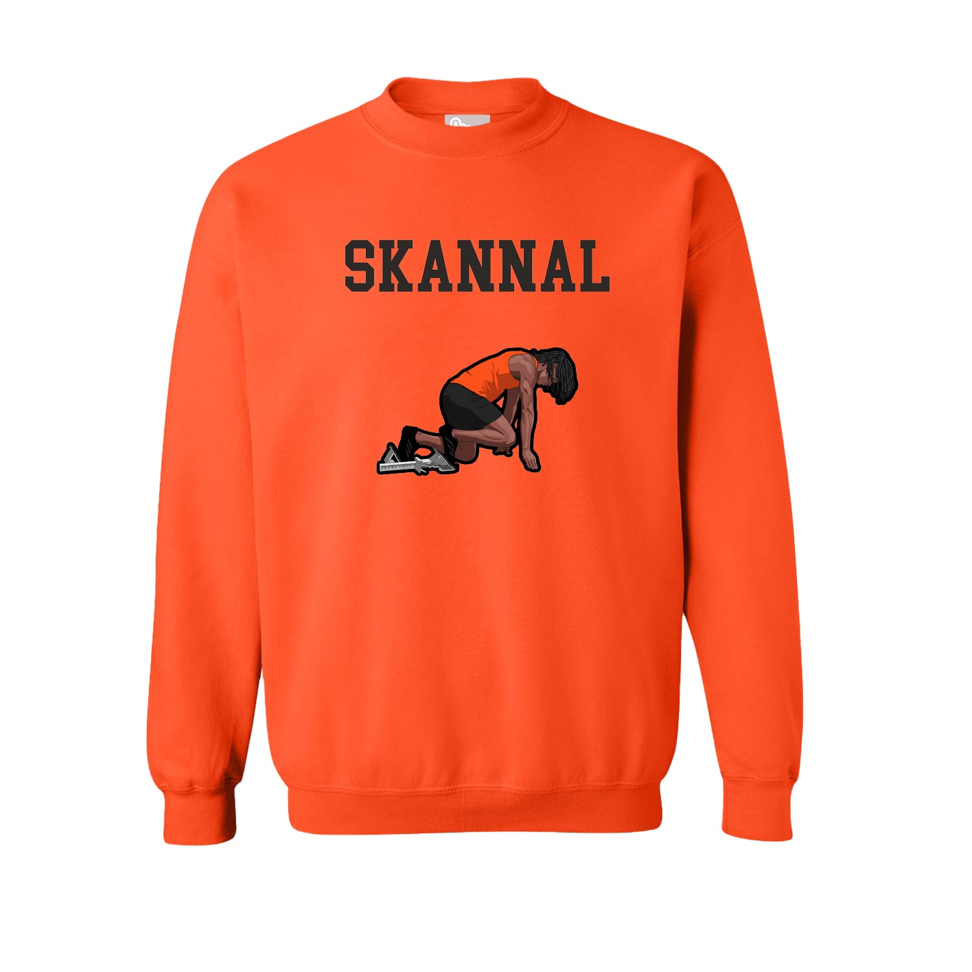 Fleece Crew — Shirsey in Orange