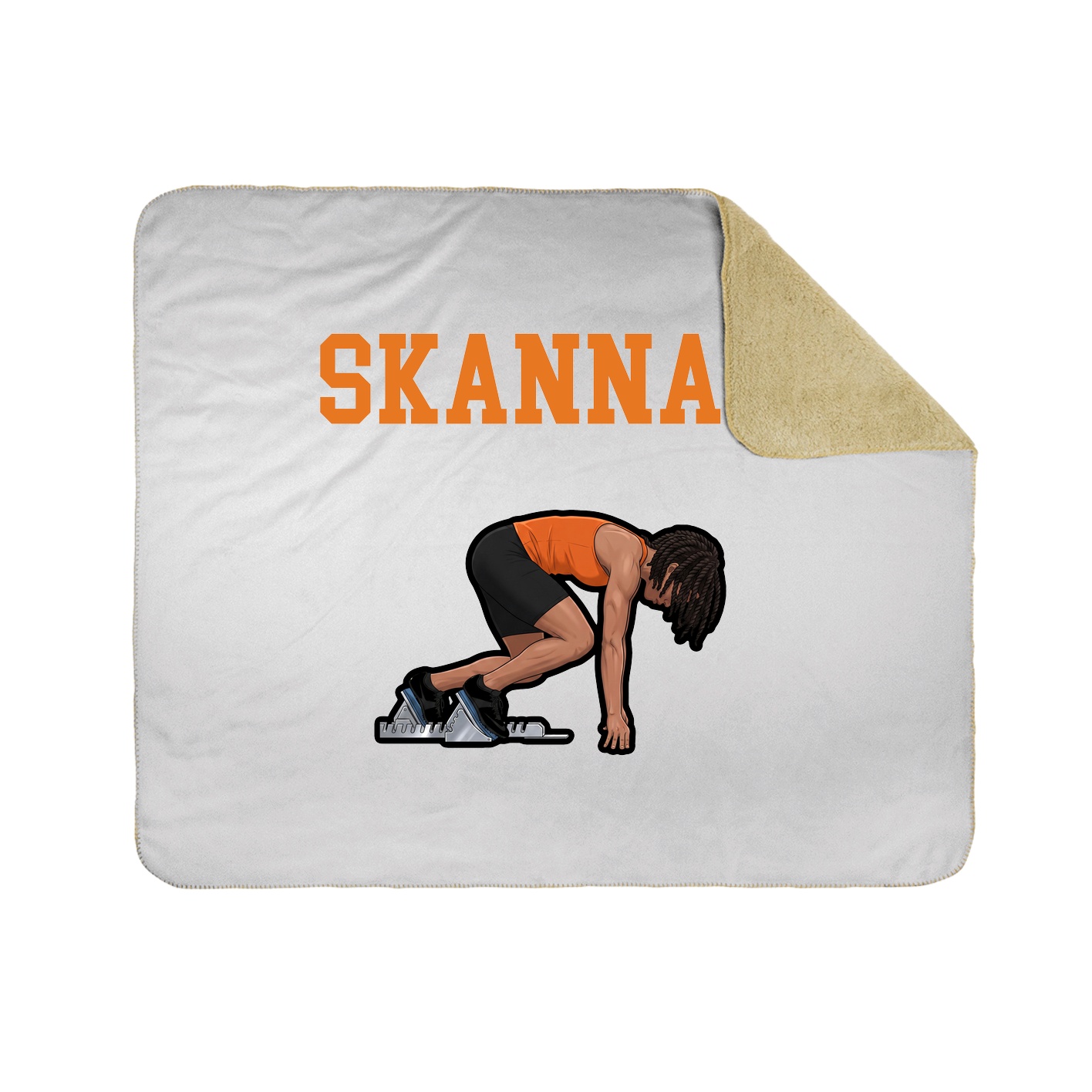 Throw Blanket — Shirsey in White