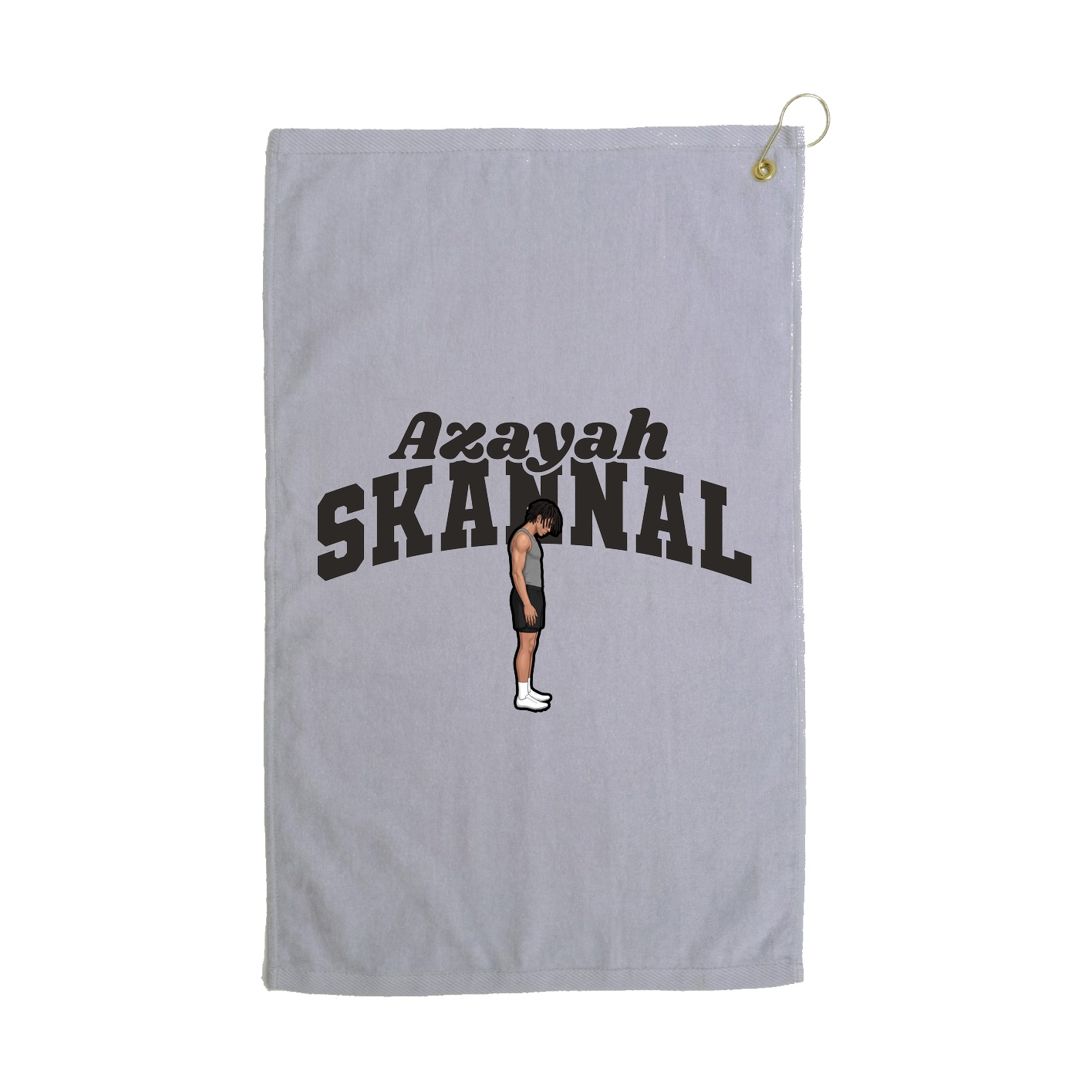 Golf Towel — Signature Arch in Grey