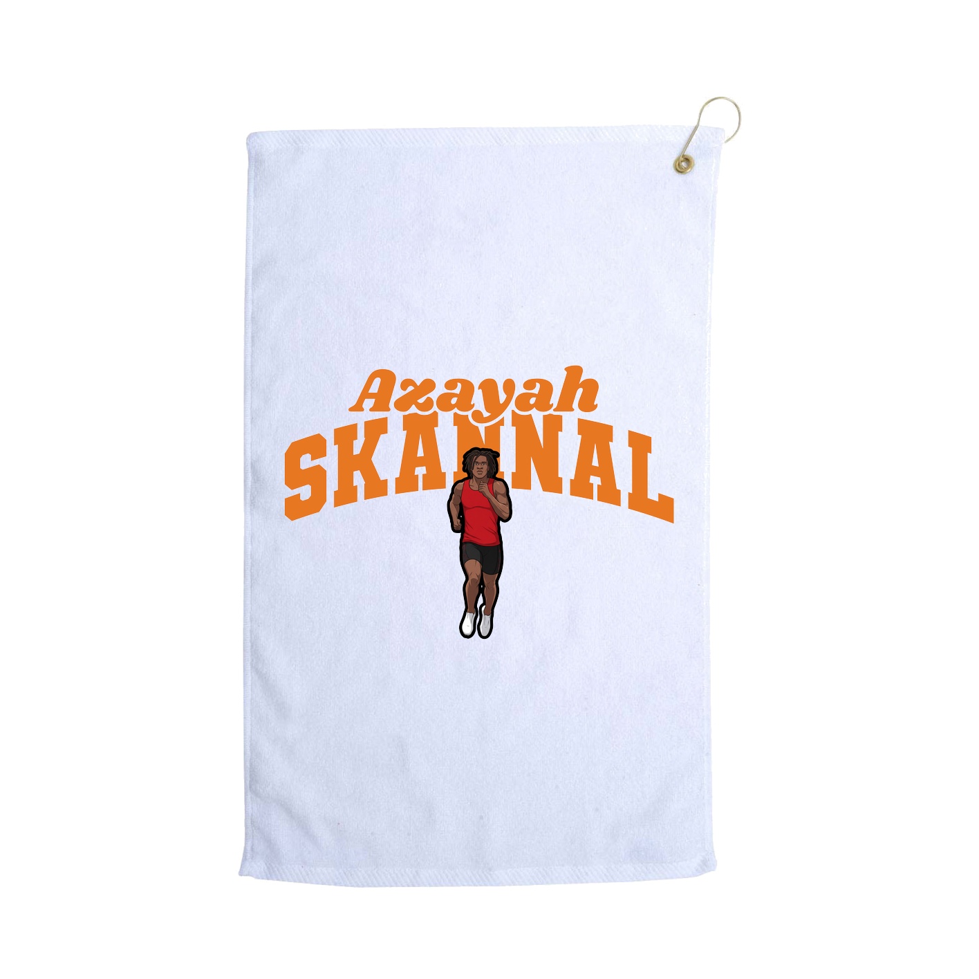 Golf Towel — Signature Arch in White