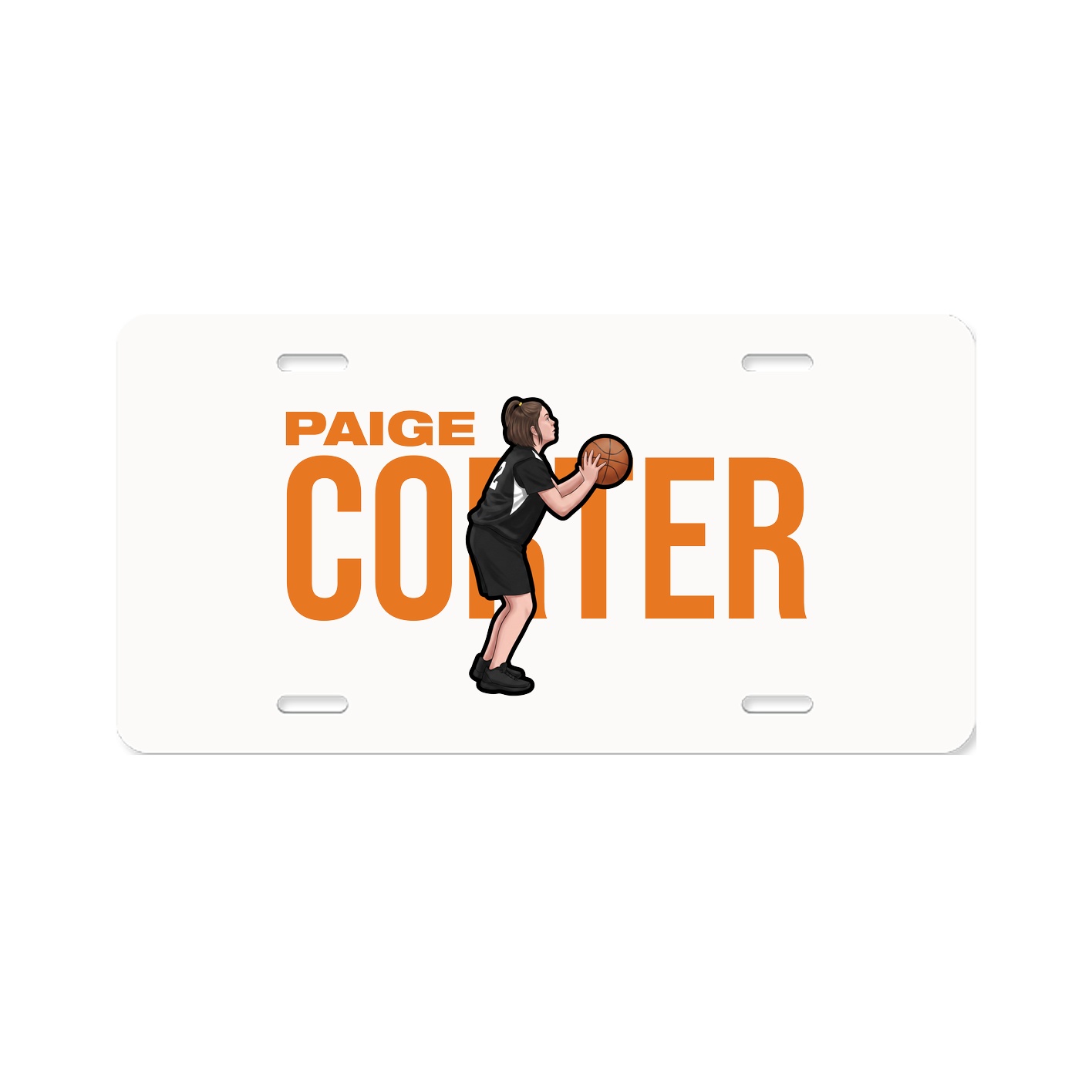 License Plate — Player Name in Classic