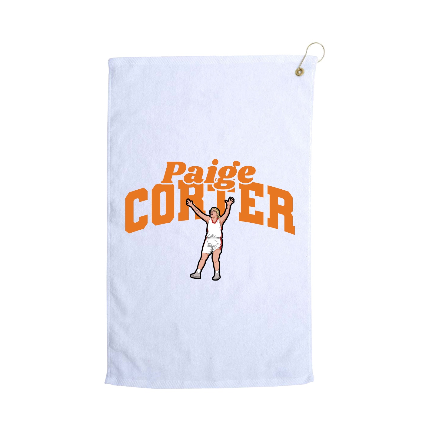 Golf Towel — Signature Arch in White