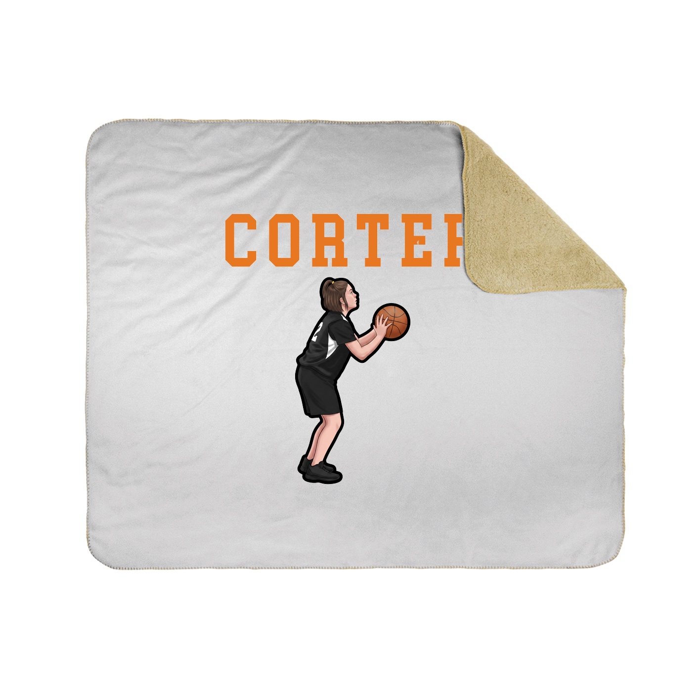 Throw Blanket — Shirsey in White