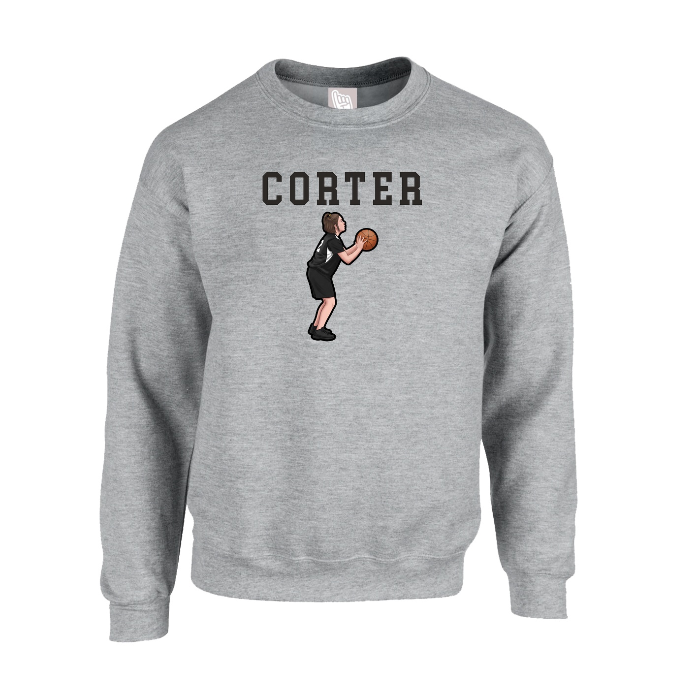 Fleece Crew — Shirsey in Grey