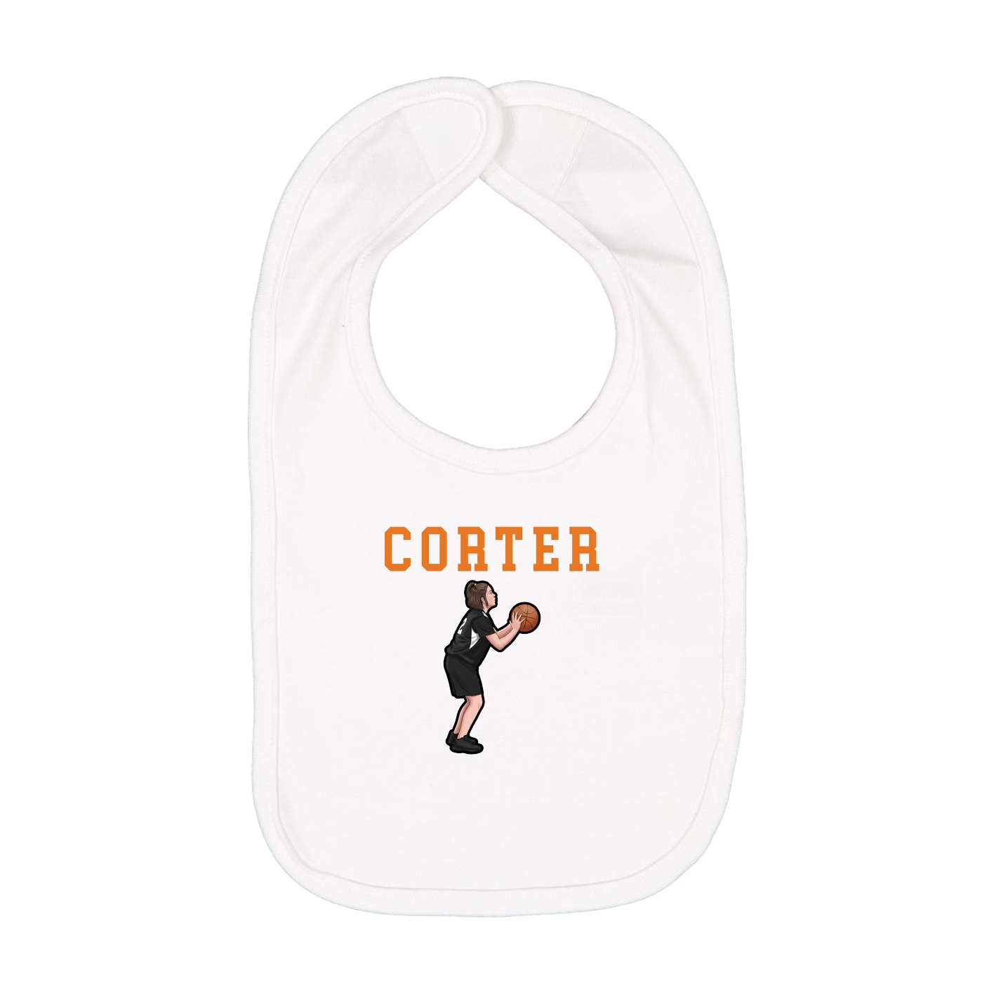 Infant Bib — Shirsey in White