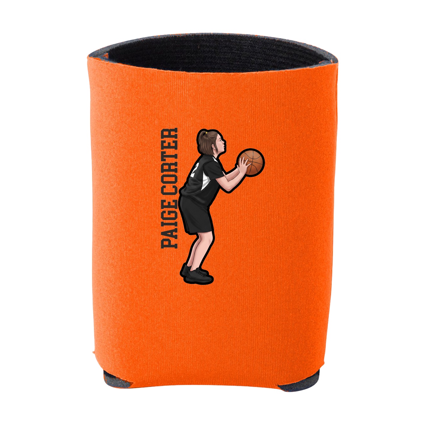 Can Holder — Name Vertical in Orange