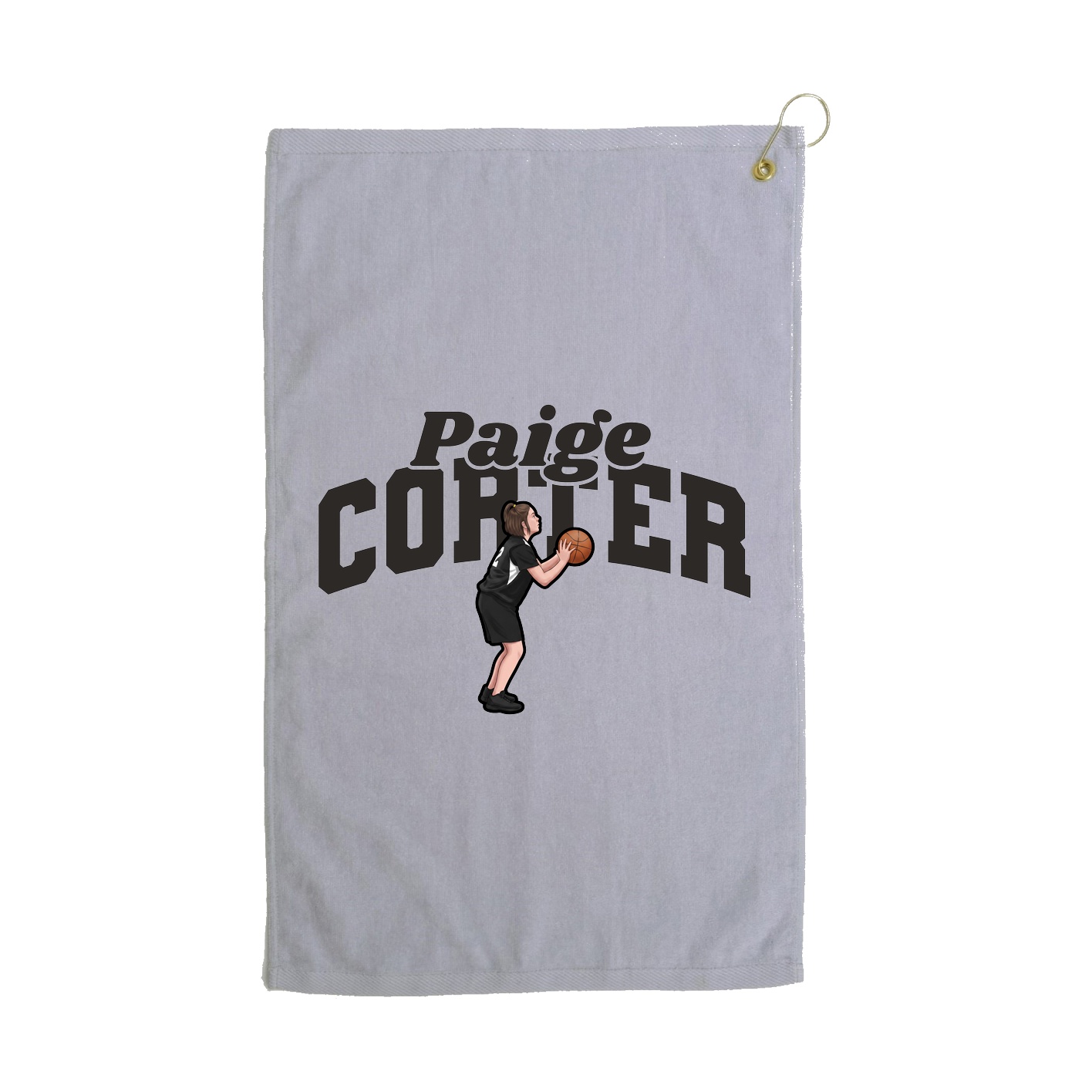 Golf Towel — Signature Arch in Grey