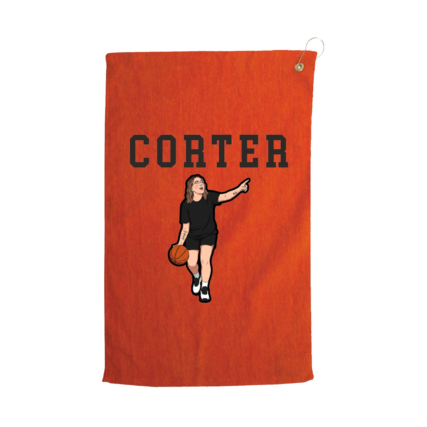 Golf Towel — Shirsey in Orange